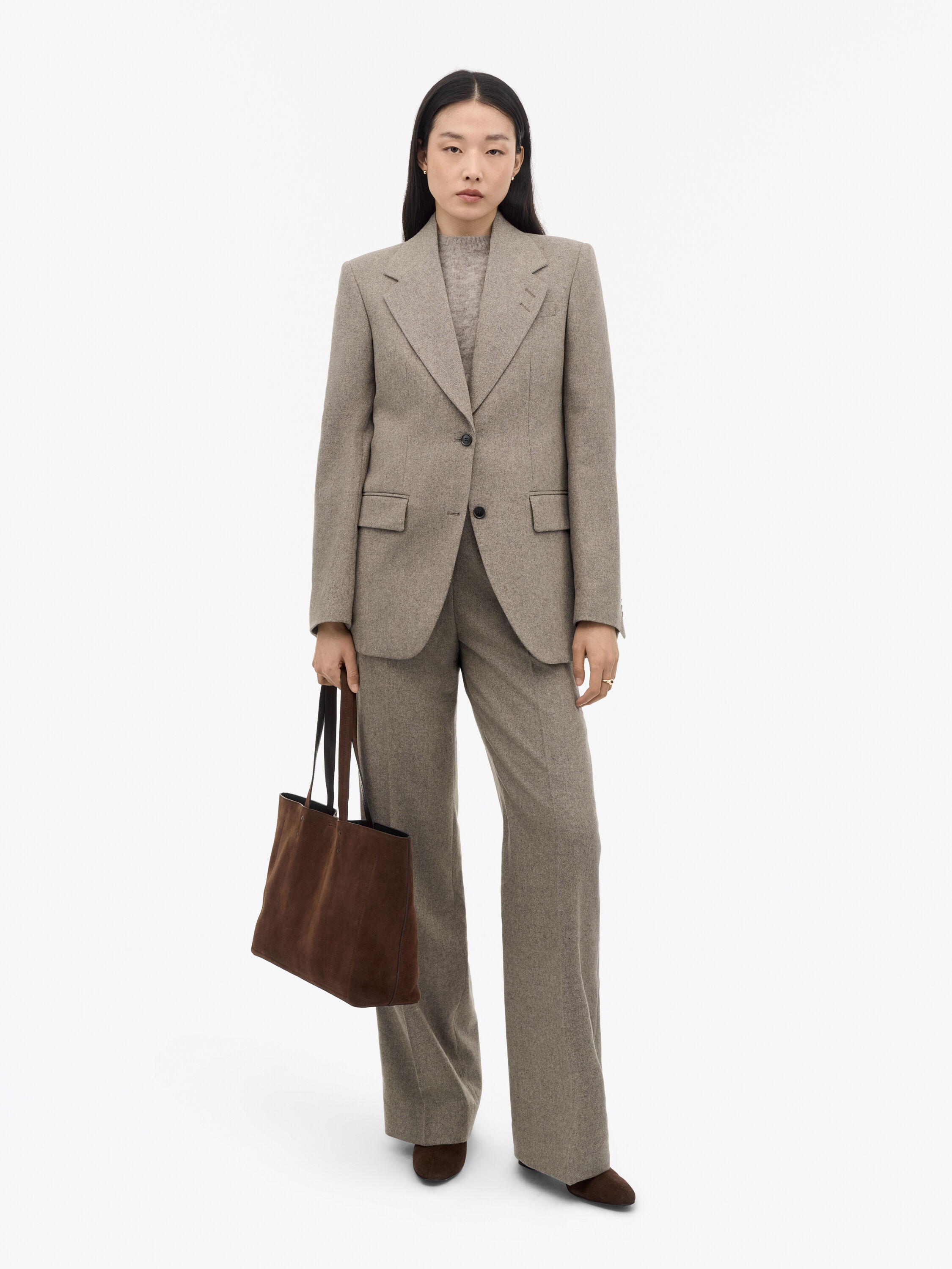 Didar Brushed Wool Suit