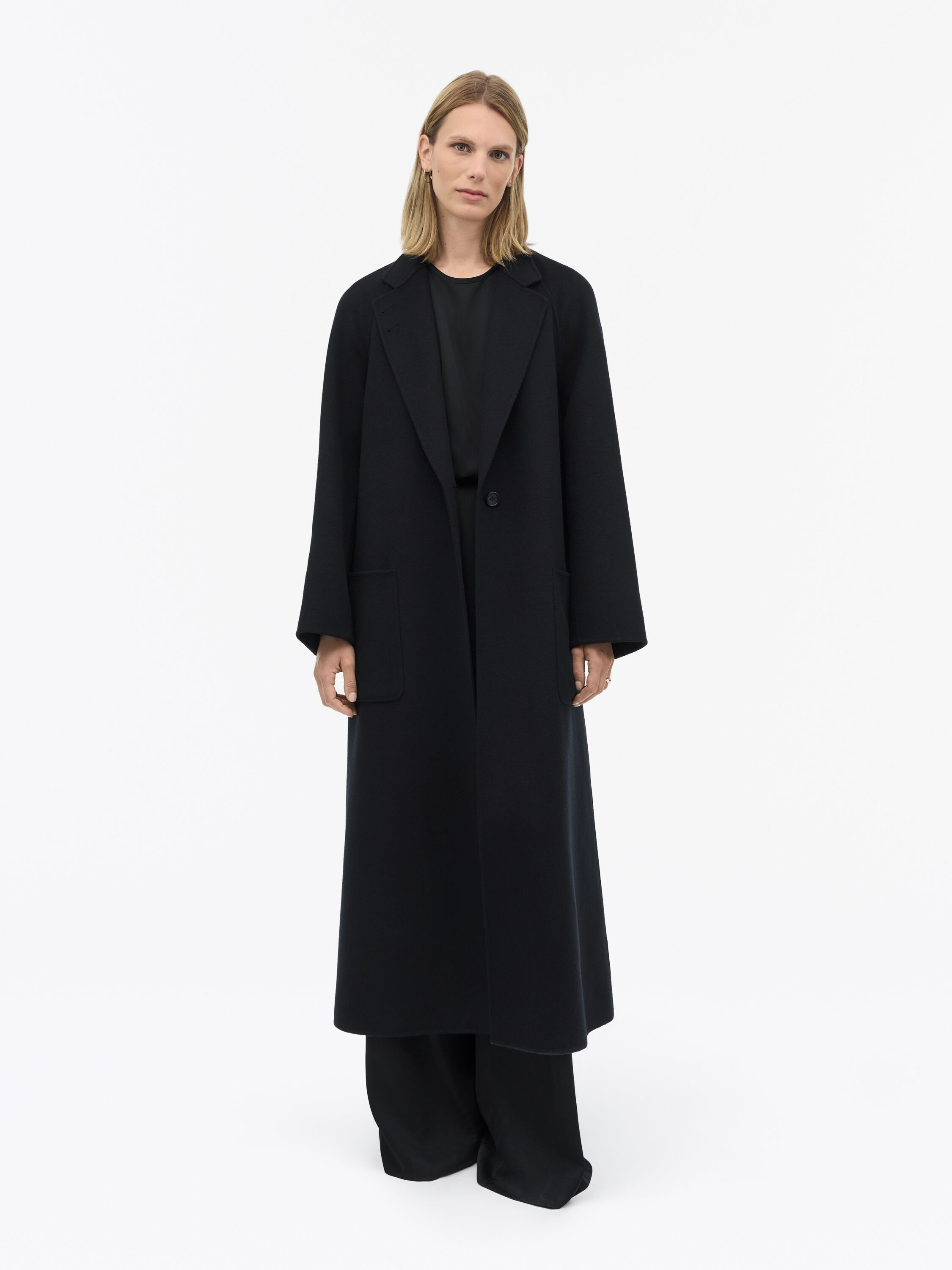 Manteau en Laine Ceintur&eacute; Carlen S