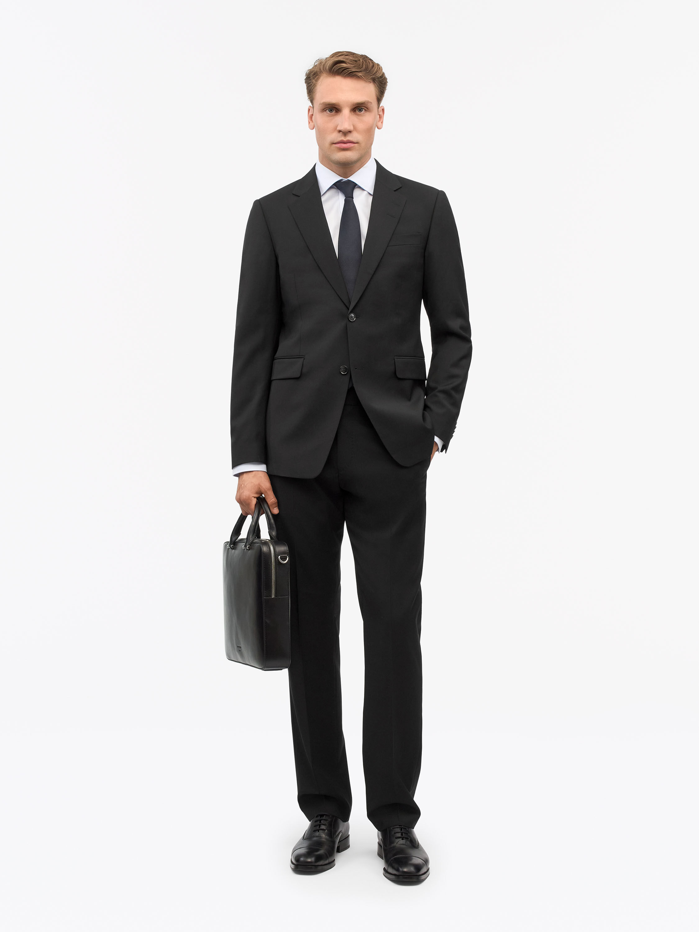 Justin Semi Slim-fit Wool Suit