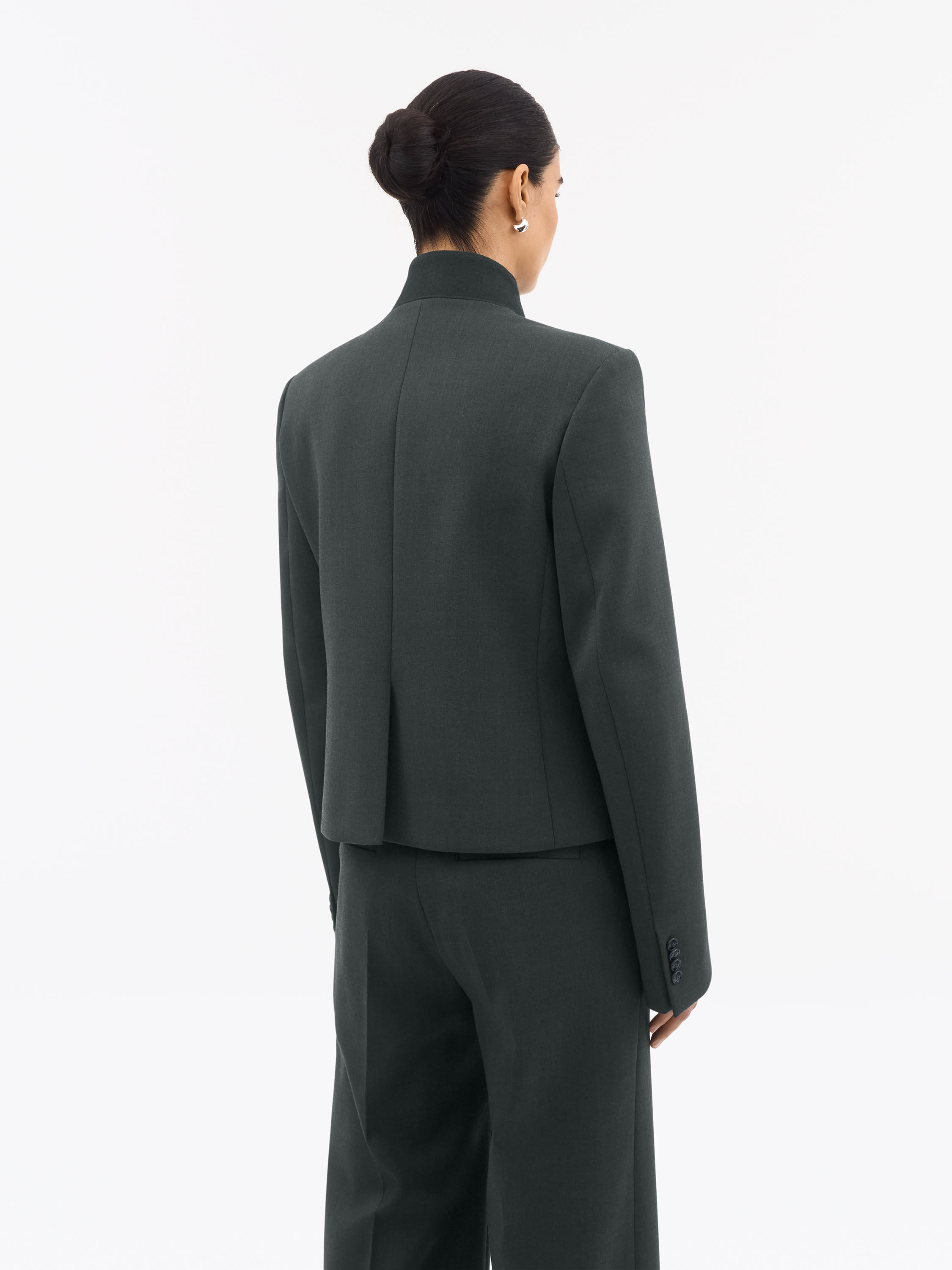 Sine Cropped Minimalist Jacket 