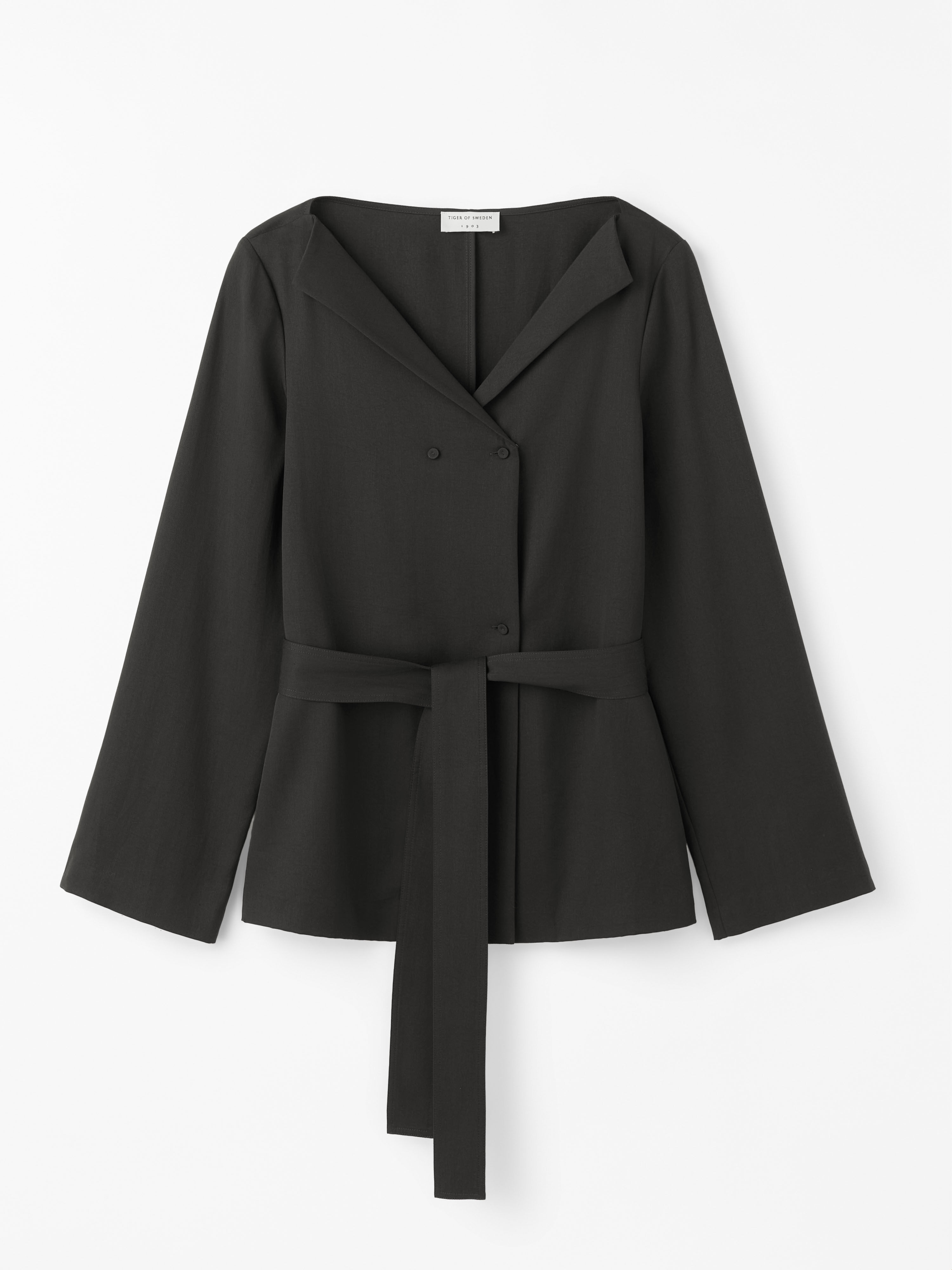 Devin Twill Blazer Blouse