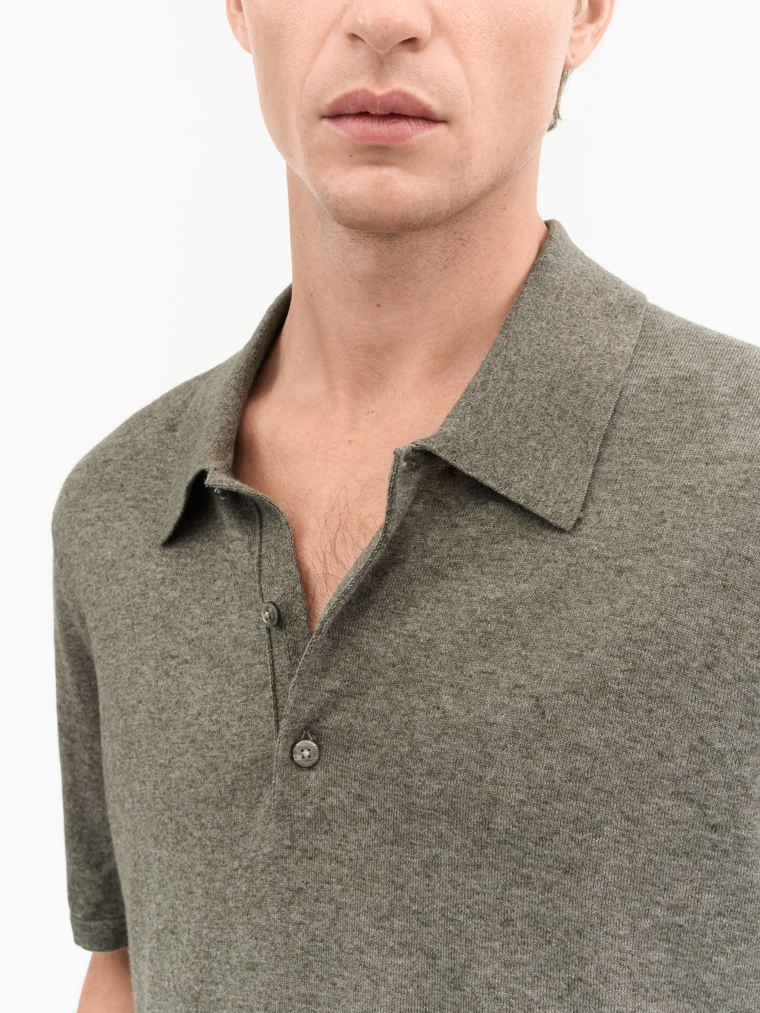 Erros Linen Polo Sweater