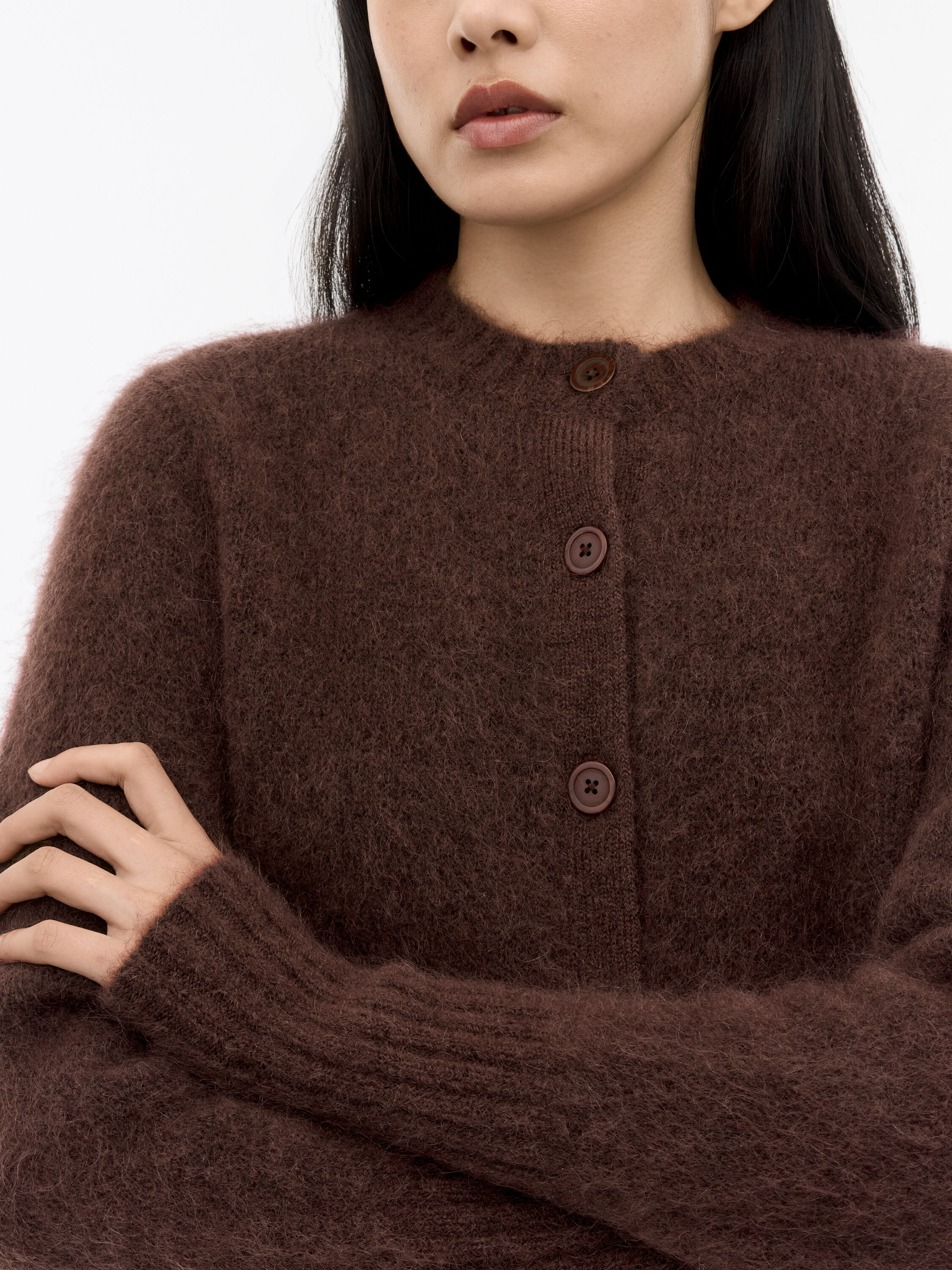 Leonie Mohair Wool Cardigan