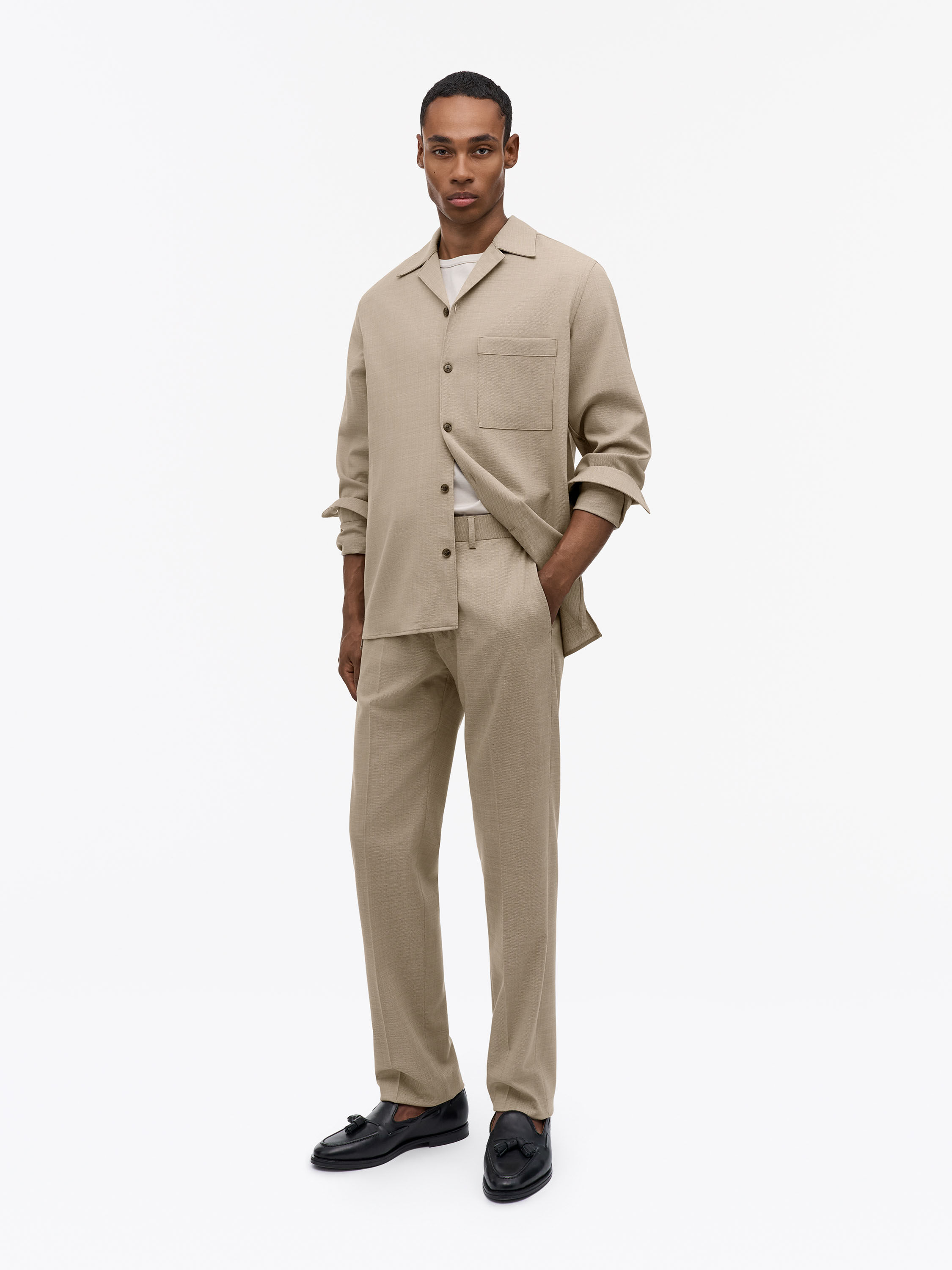 Tense Wool Blend Trousers