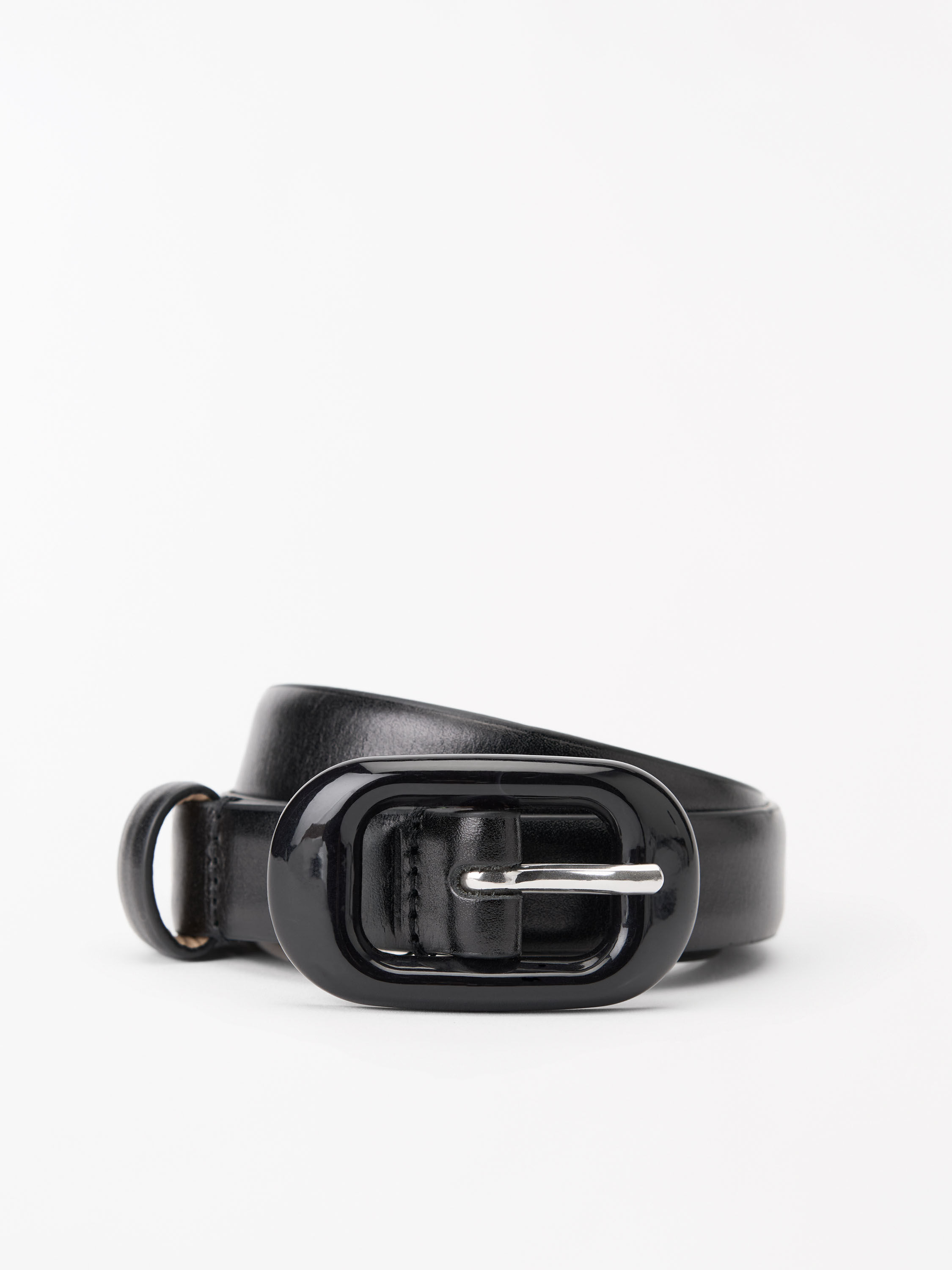 Ceinture Fine En Cuir Coele