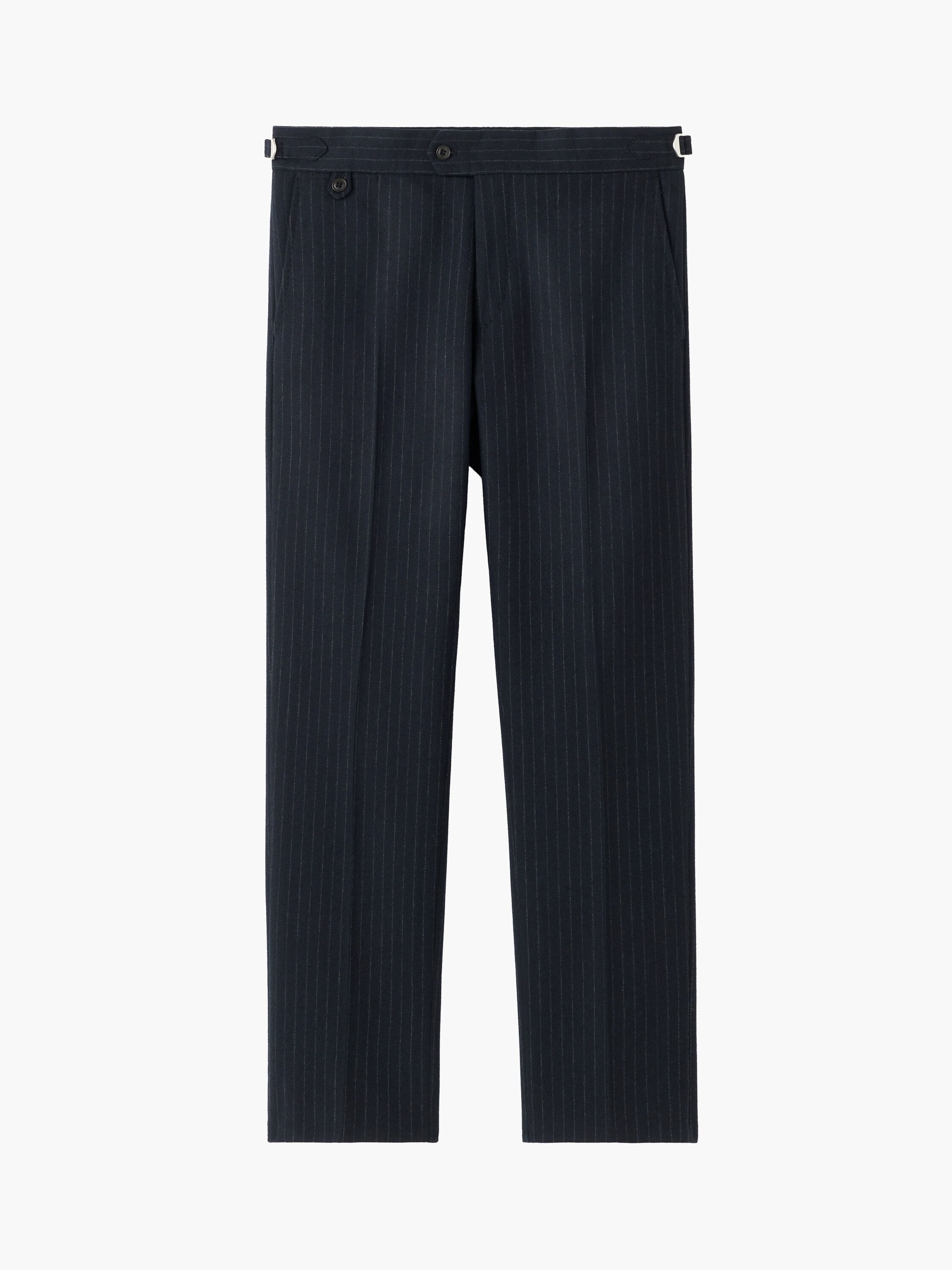 Tense A Pinstripe Wool Trousers