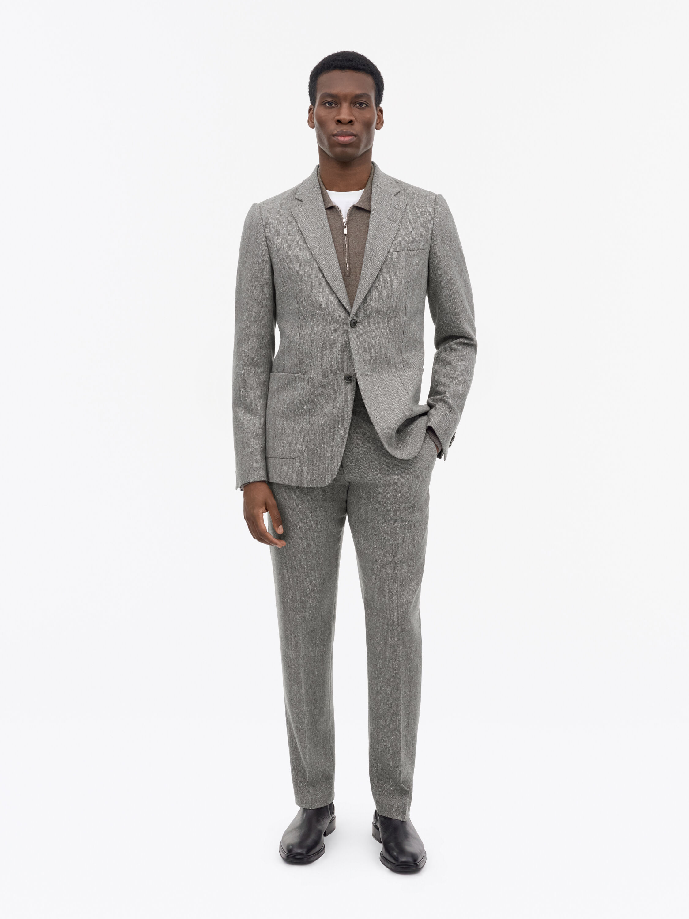 Justin P Herringbone Suit
