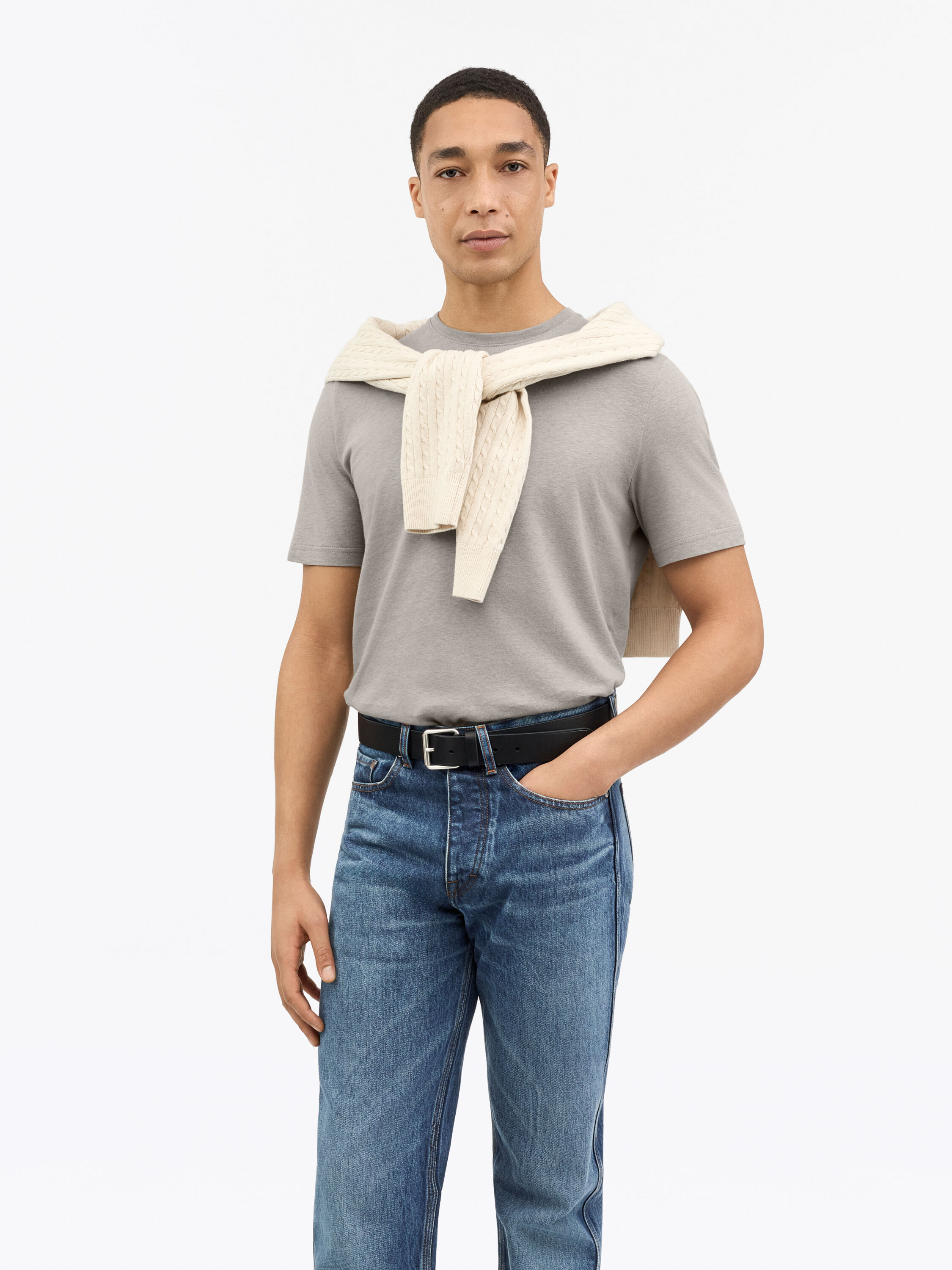 Olaf Baumwoll-Leinen-T-Shirt