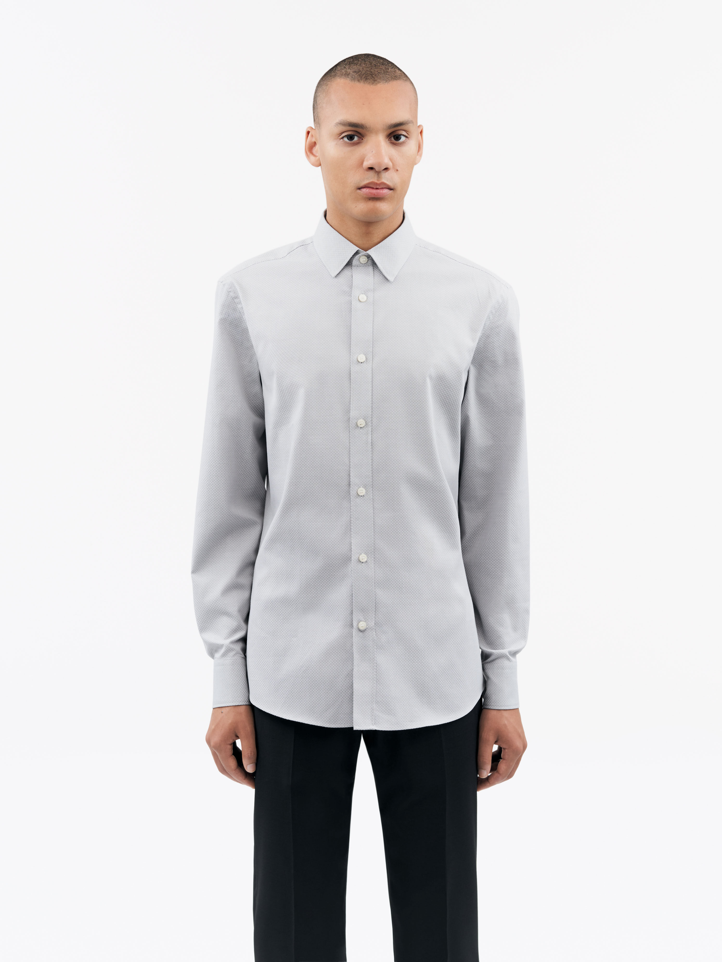 Adley Baumwoll-Stehkragen-Hemd