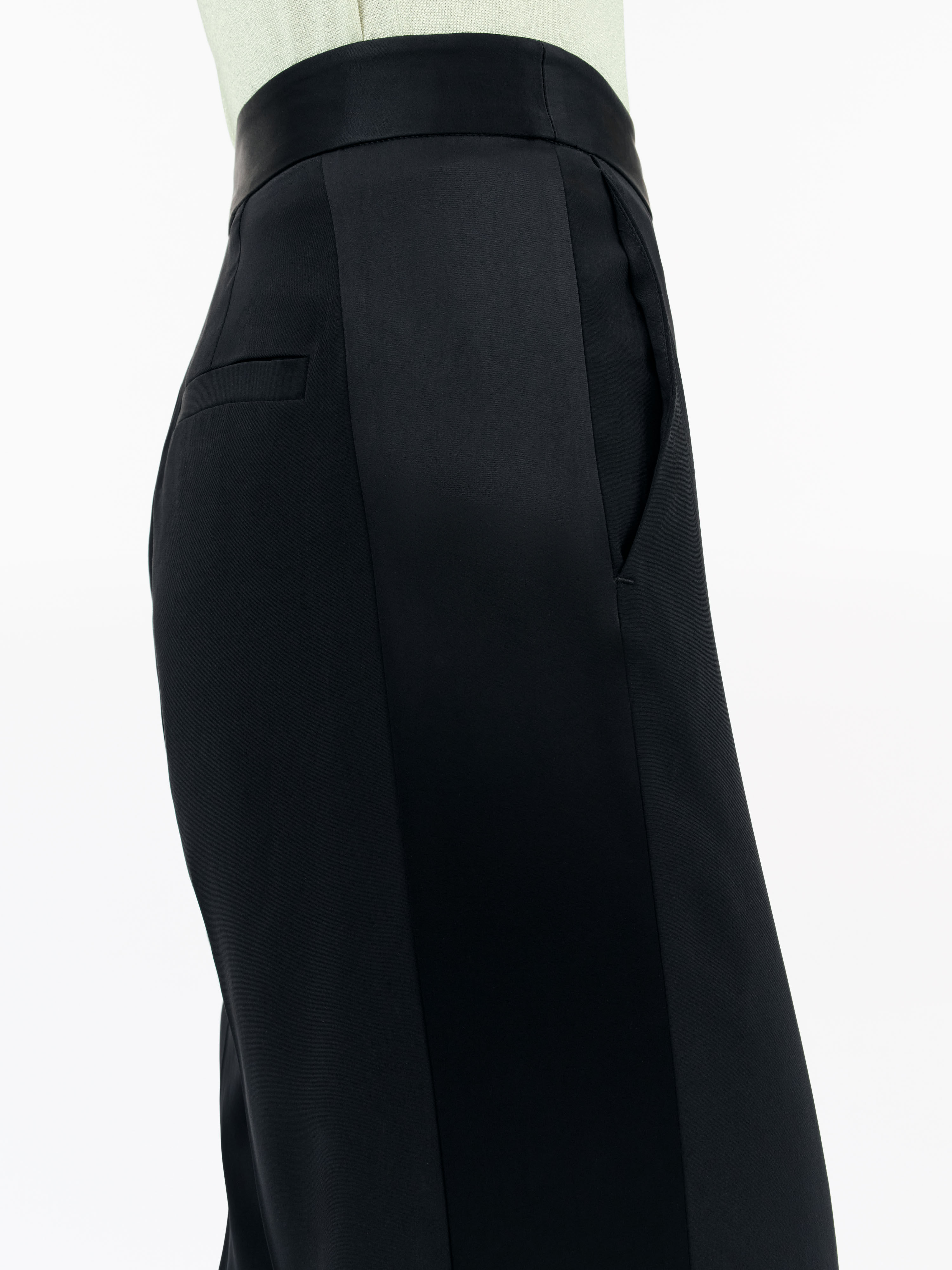 Editea Trousers In Satin
