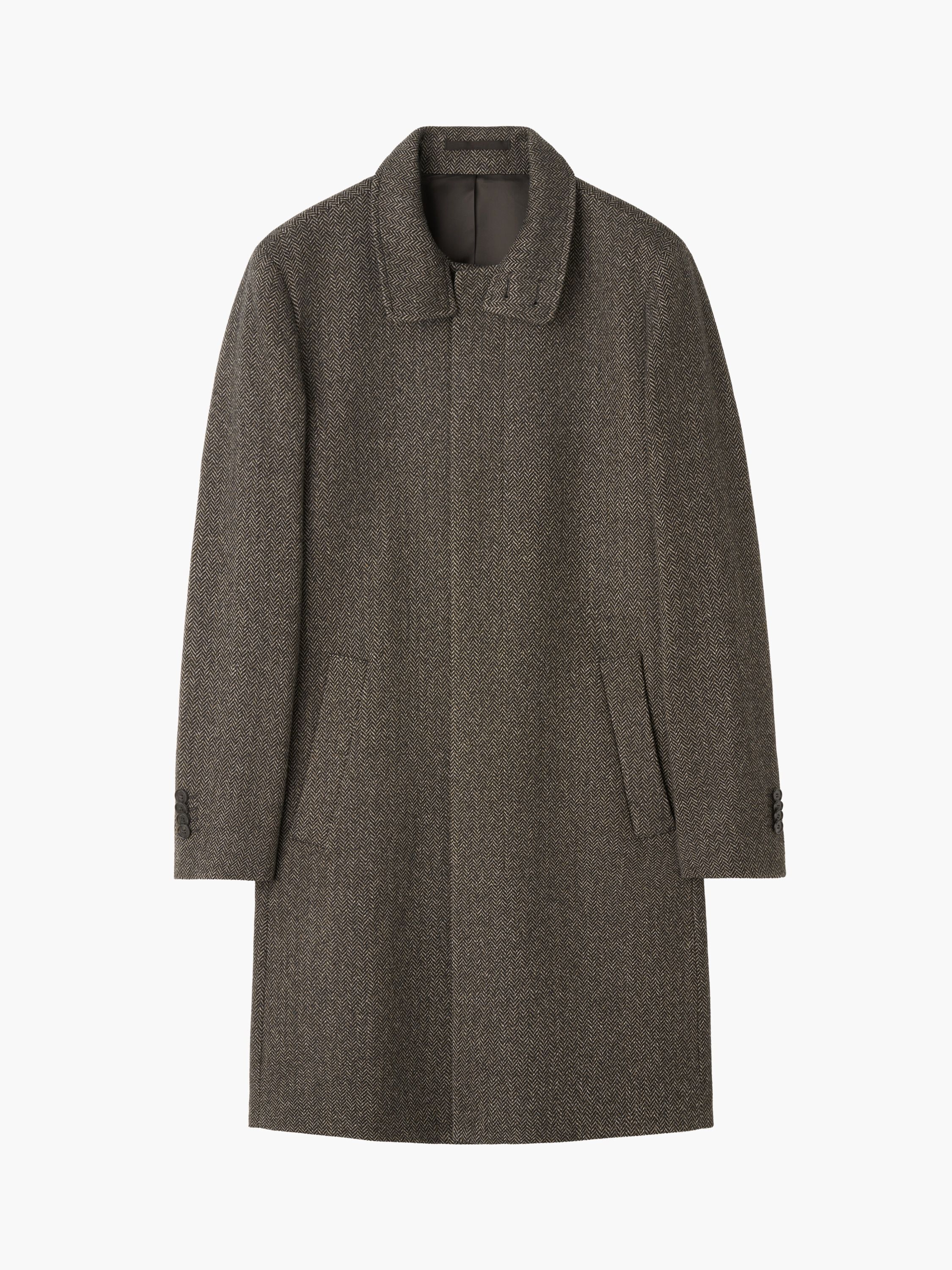 Manteau en Laine &agrave; Chevrons Aleric