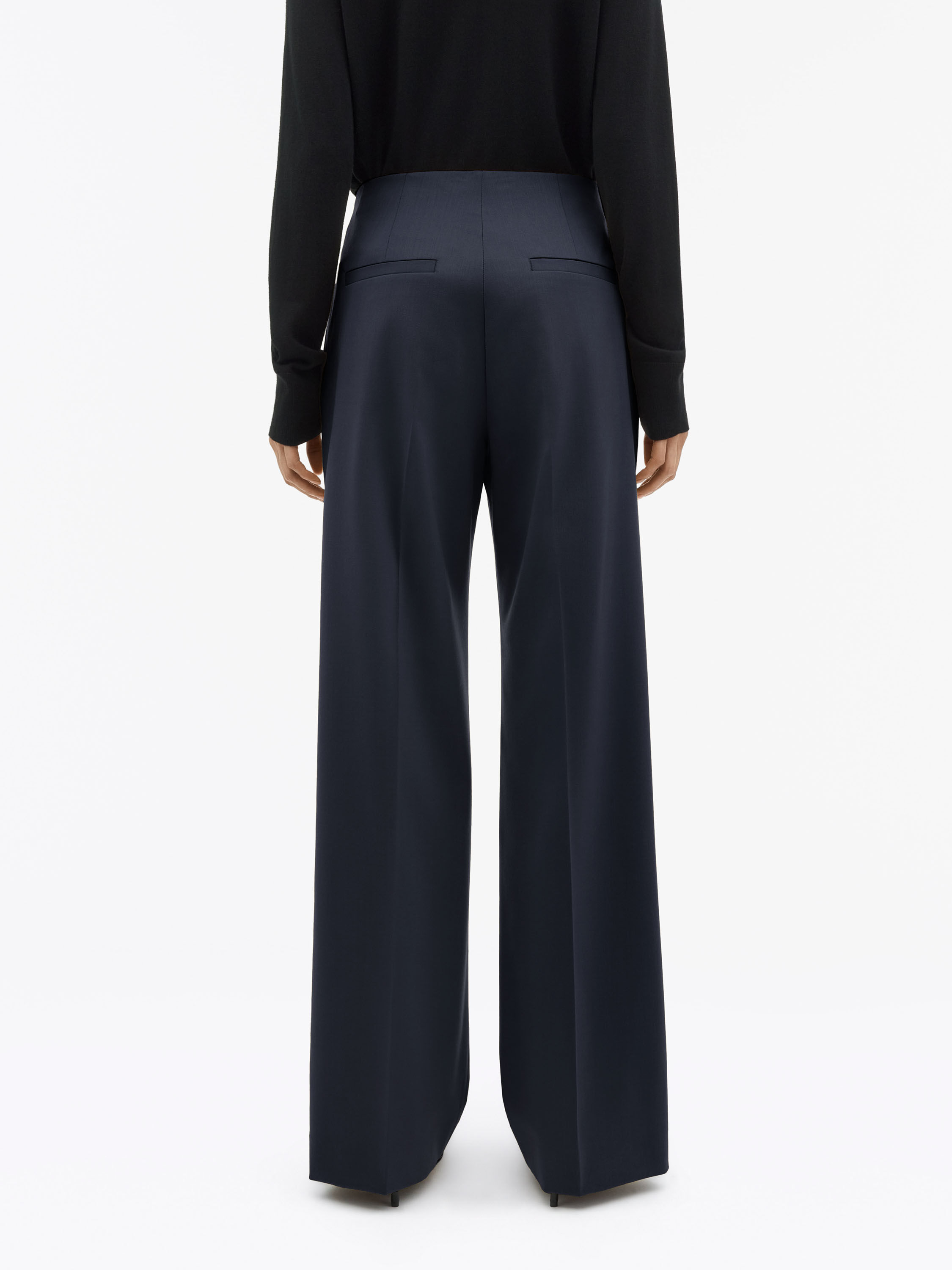 Eliwiraa Blue Wool Suit