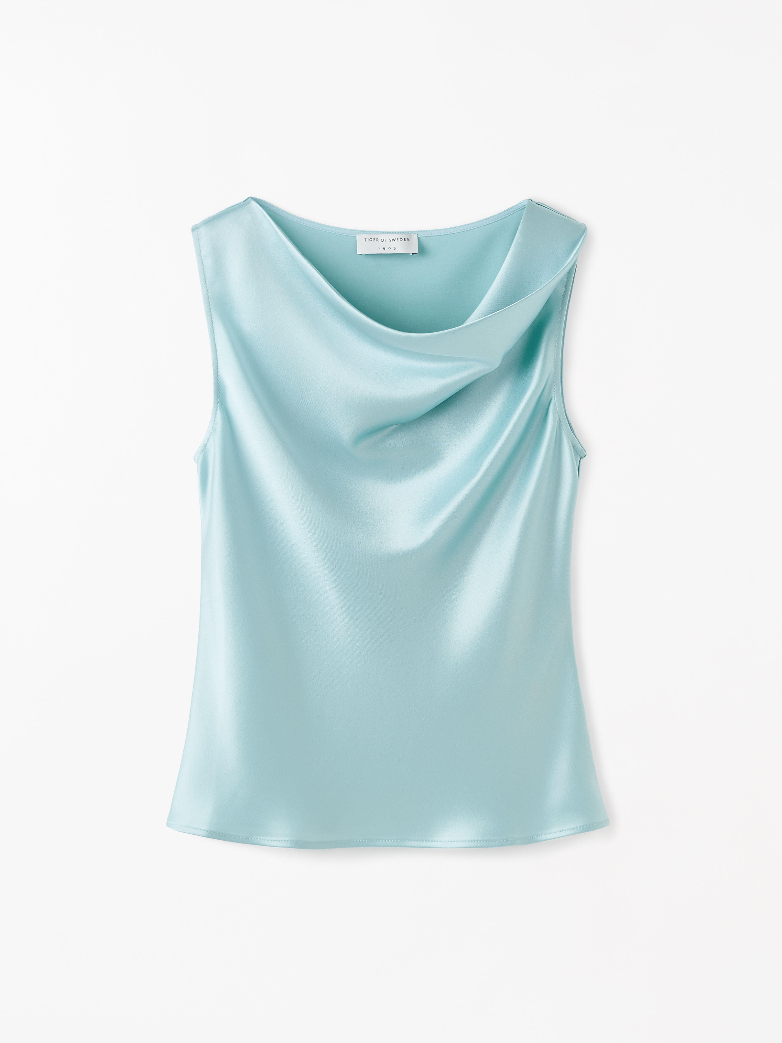 Helvie &Auml;rmelloses Satin-Top