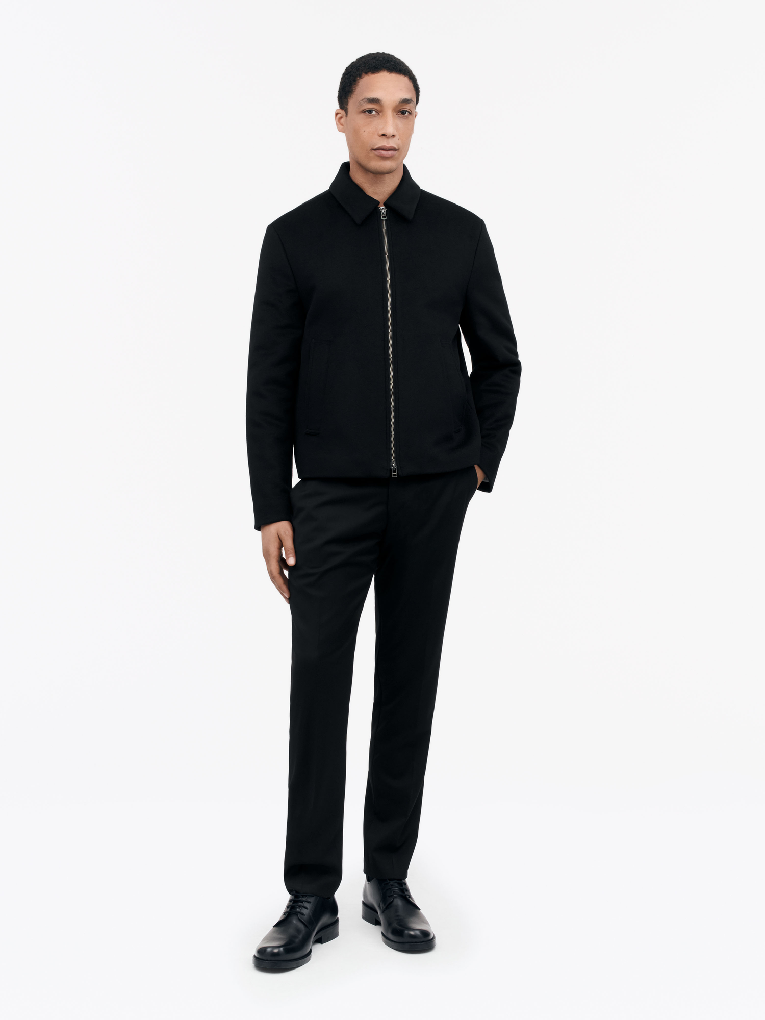 Elmeri Zip-Up Wool Blend Jacket