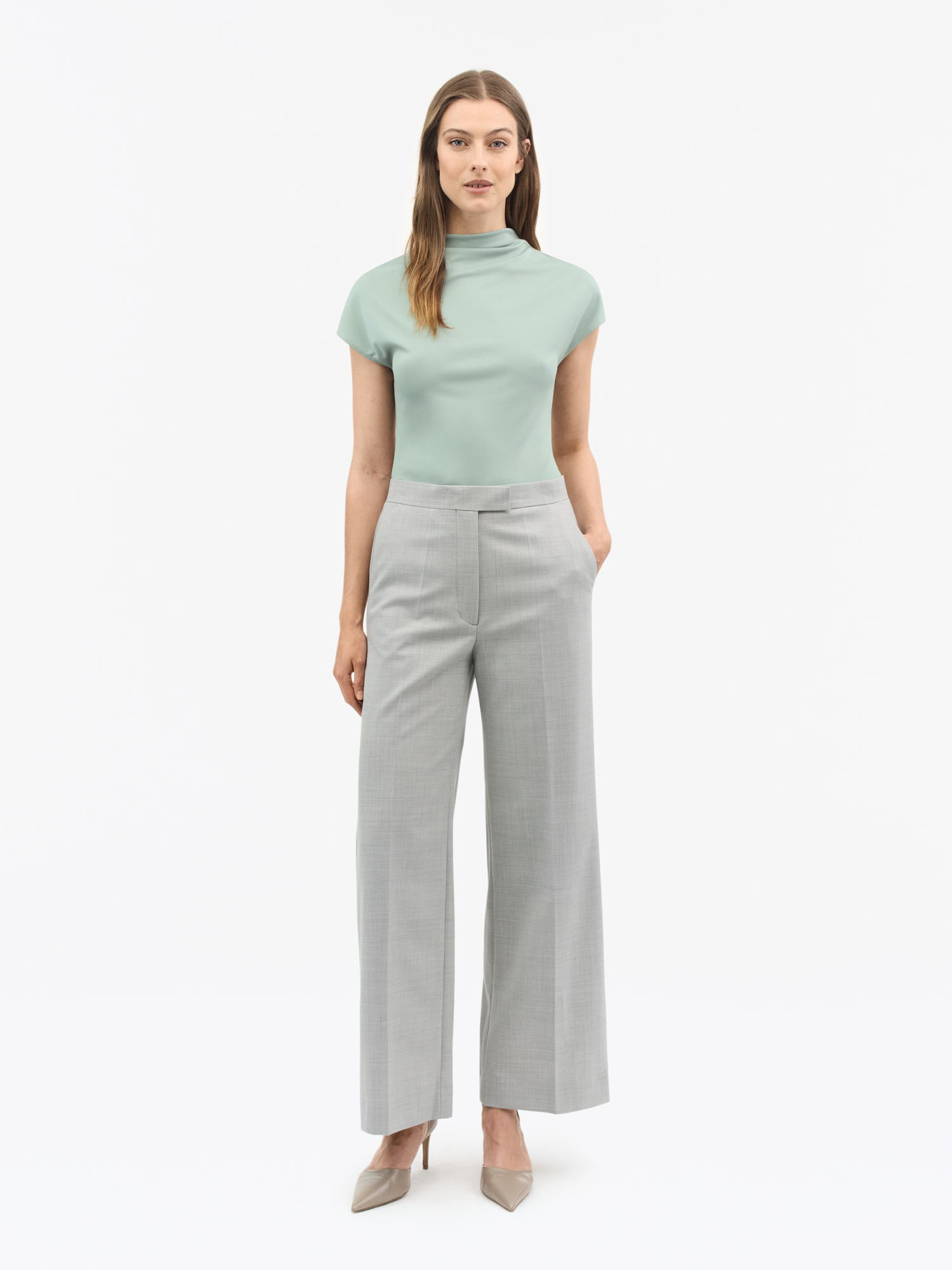 Alitta Slim Cap-Sleeve Top