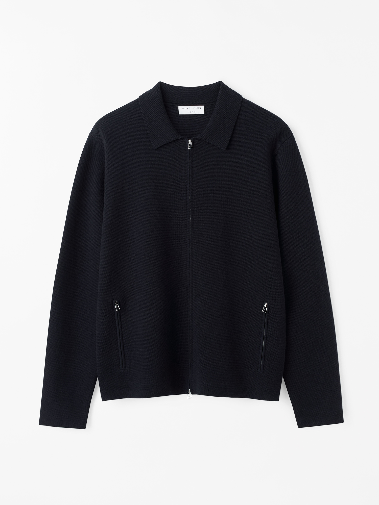 Celyn Wool Blend Zip-up Cardigan