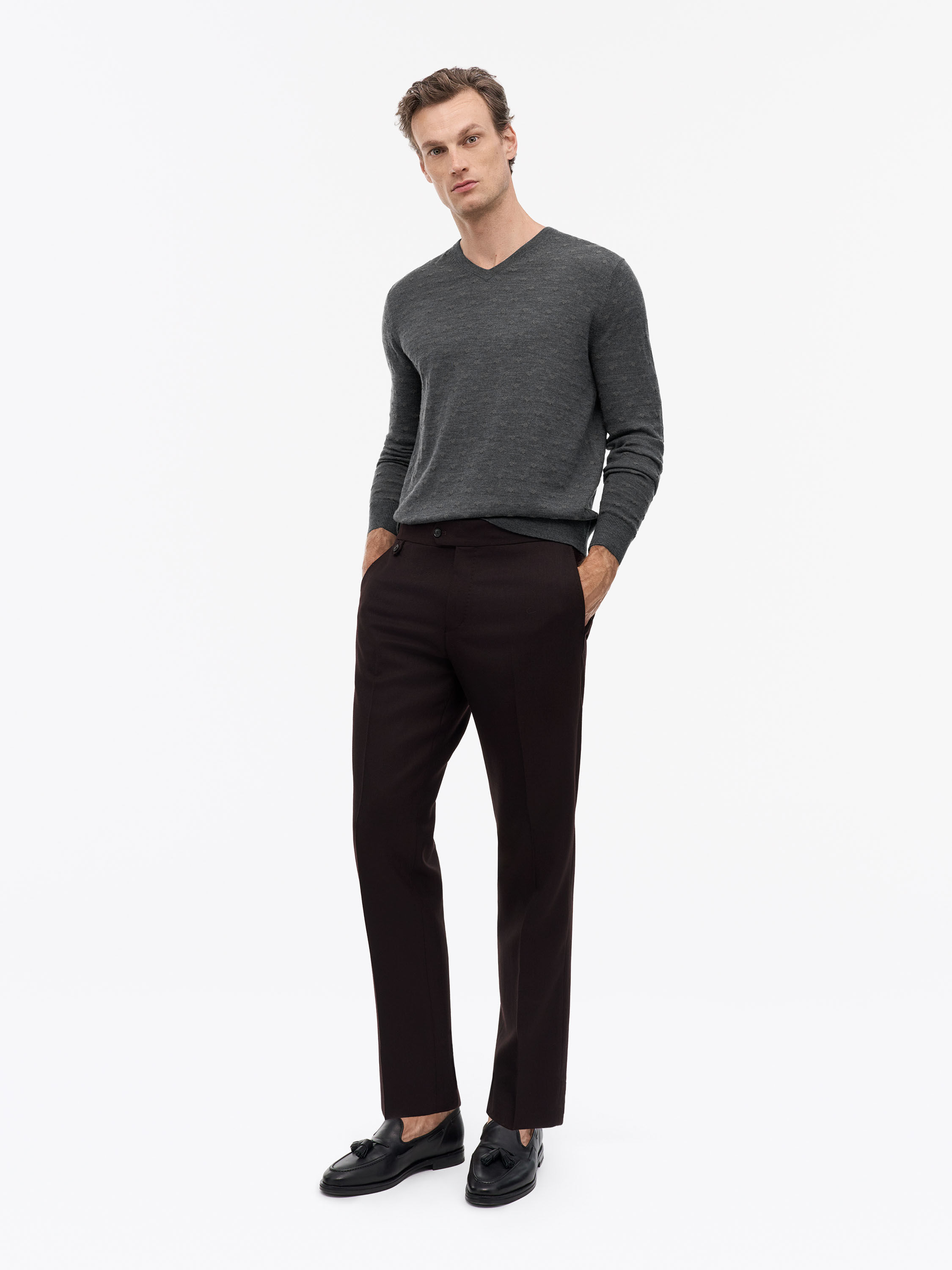 Tense A Herringbone Trousers
