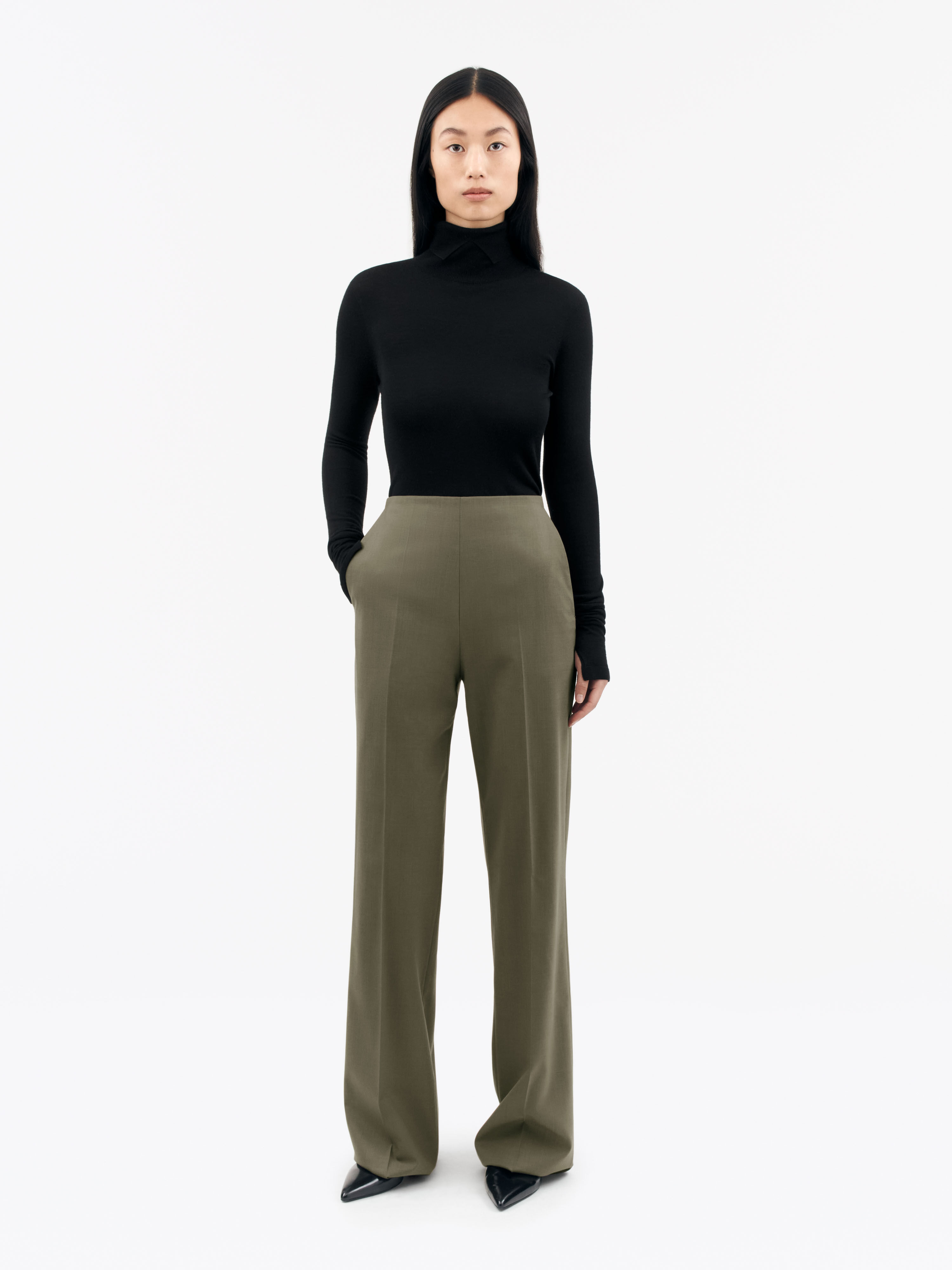 Eedit Wool Blend Trousers