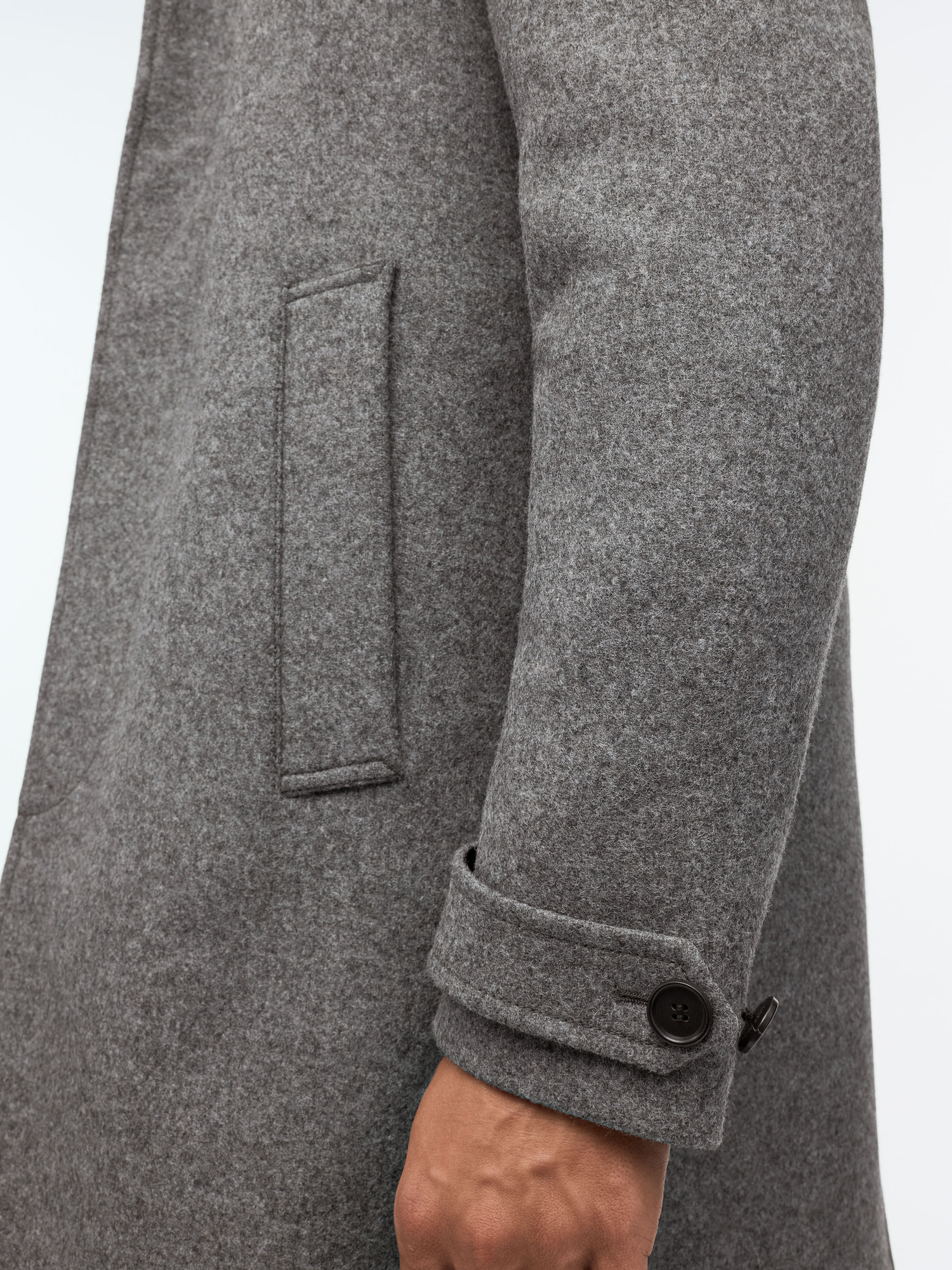 Manteau en Laine Recyclée Cane