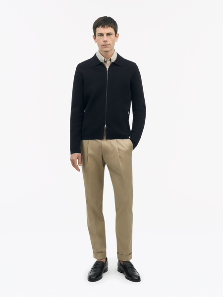 Celyn Wool Blend Zip-up Cardigan