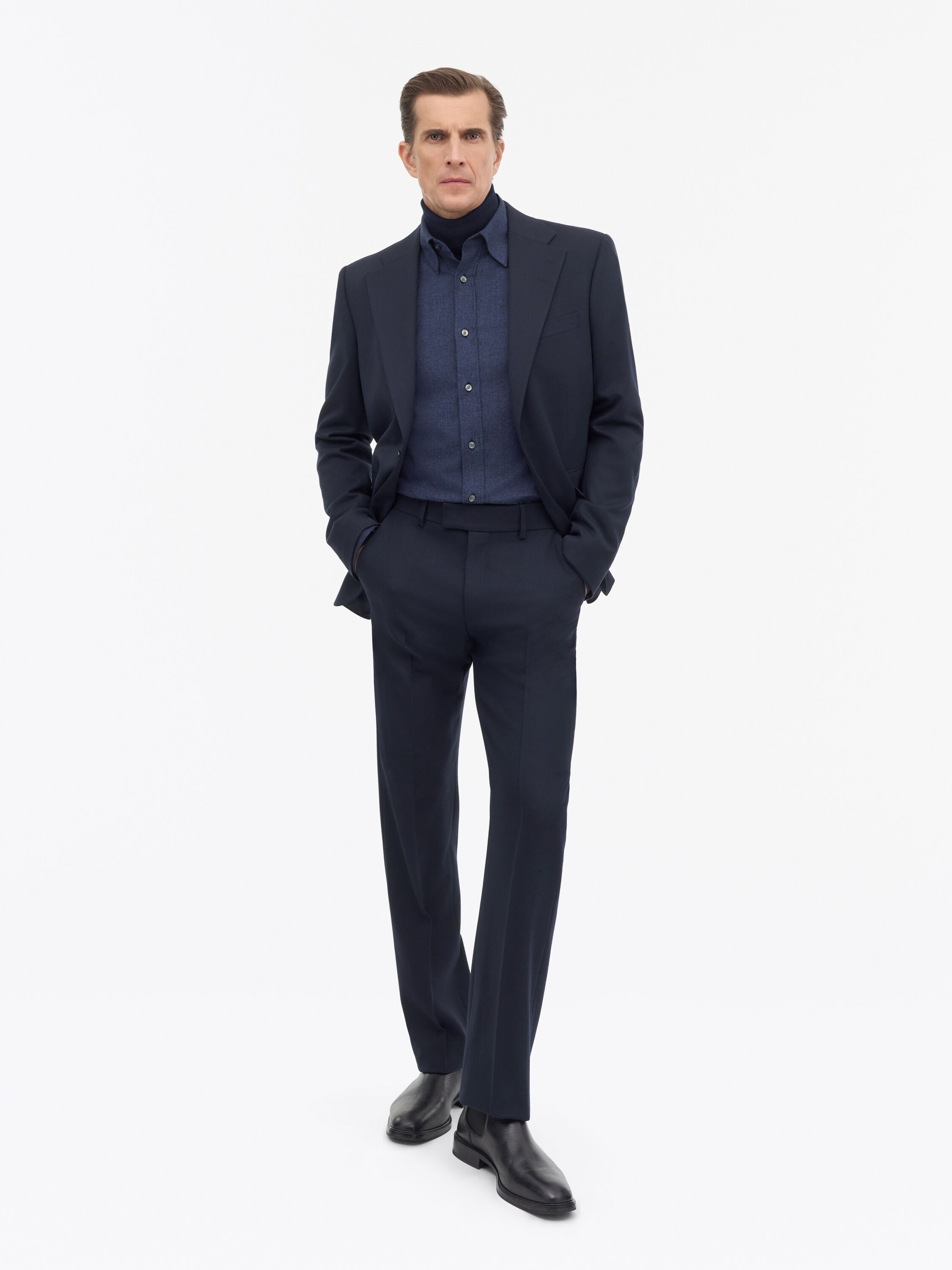 Tenser Straight-Leg Wool Trousers
