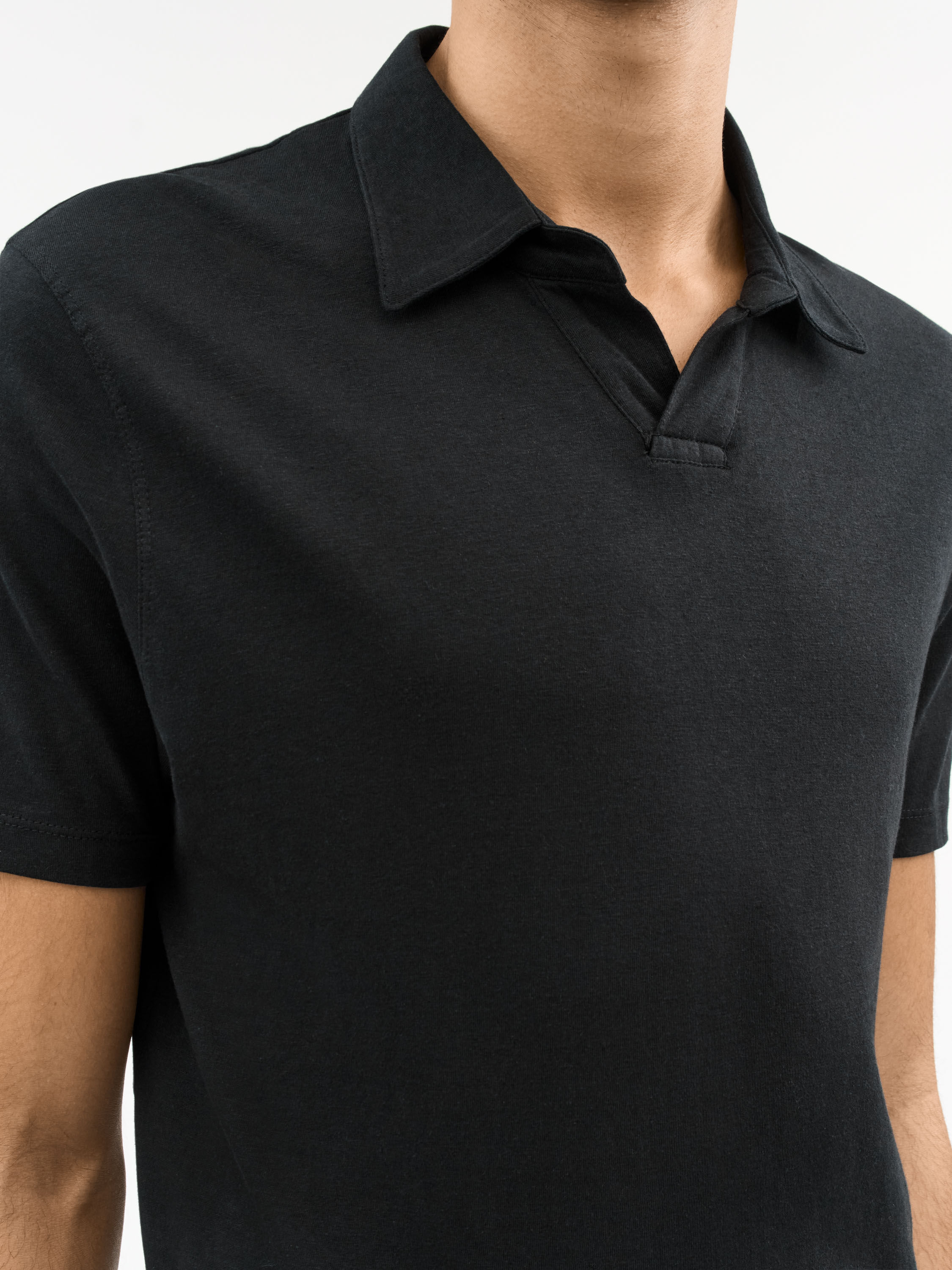 Ray Open-Neck Polo Shirt