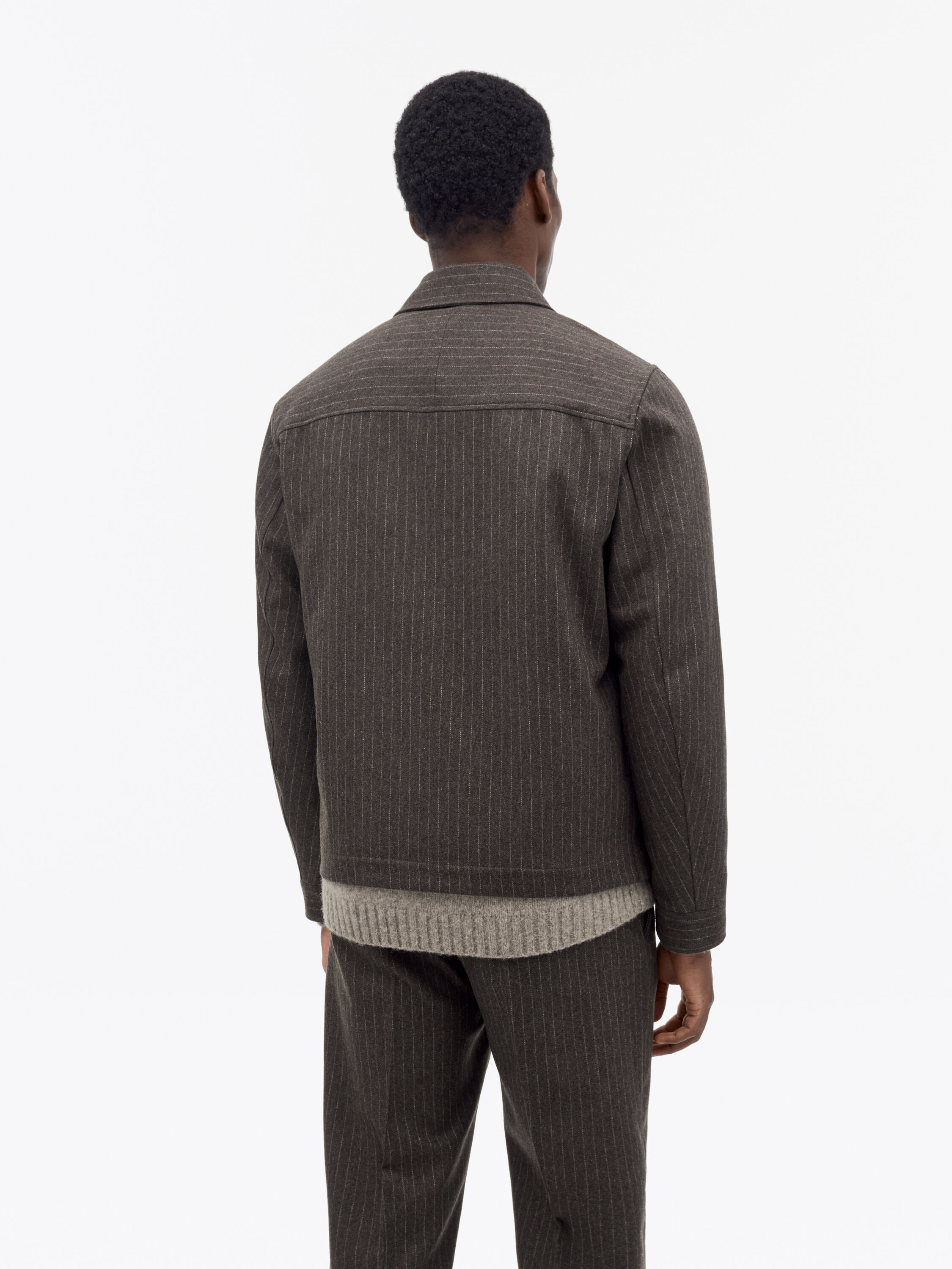 Barnaby C Pinstripe Shirt Jacket