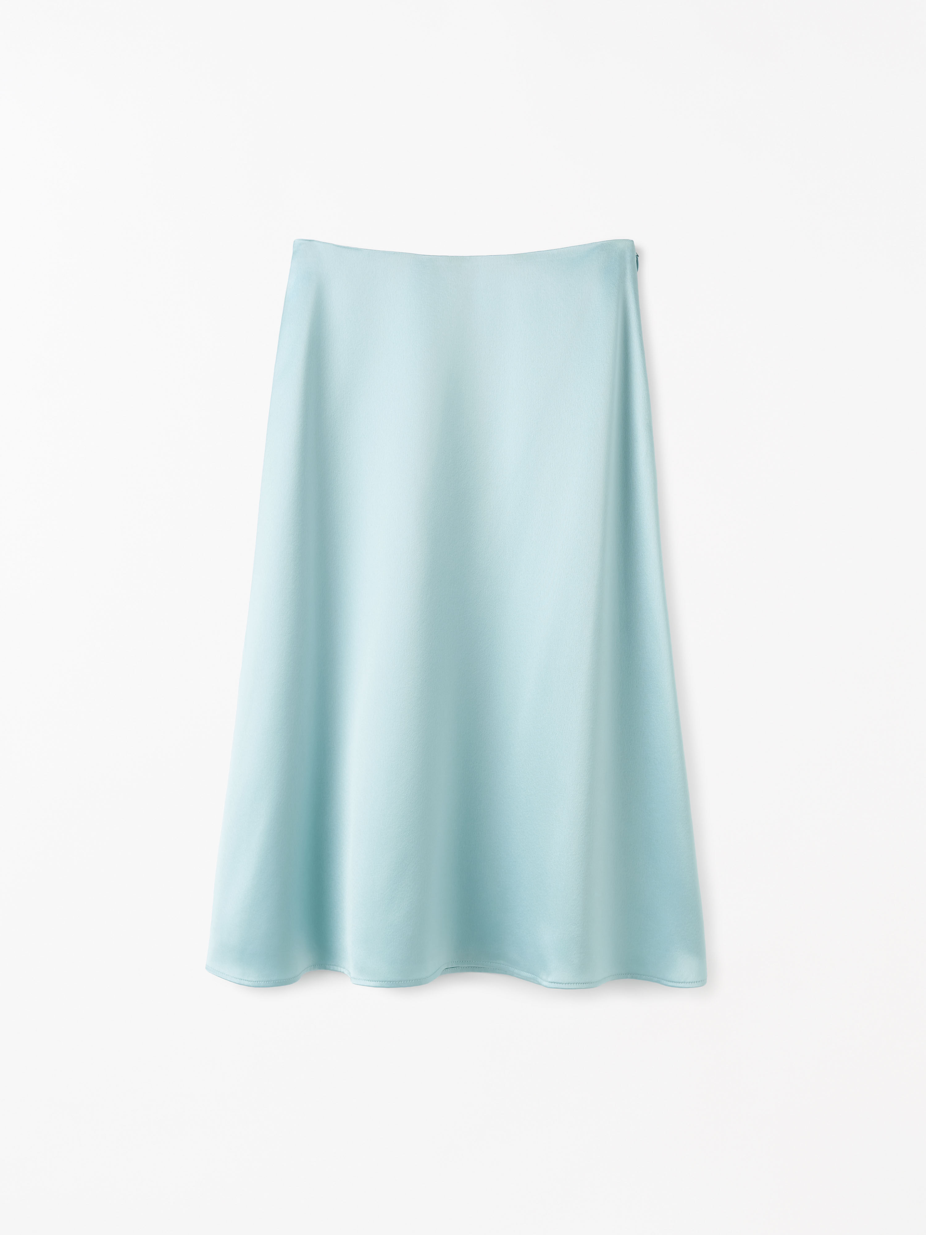 Jupe &Eacute;vas&eacute;e En Satin Amy