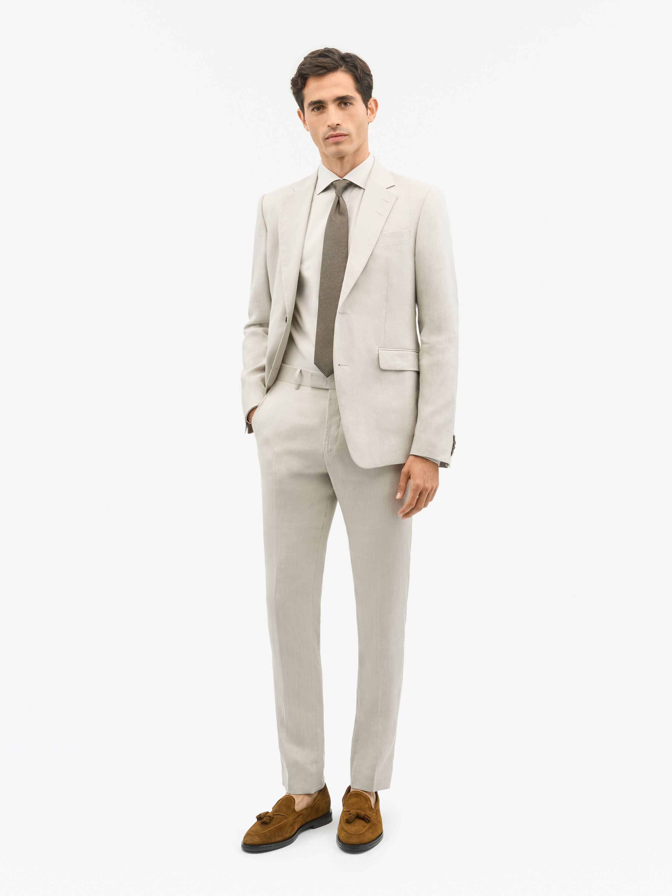Tenuta Slim-Fit Linen Trousers
