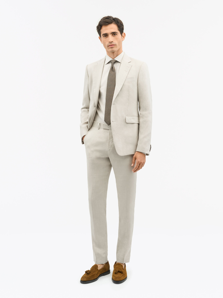 Pantalon Slim en Lin Tenuta