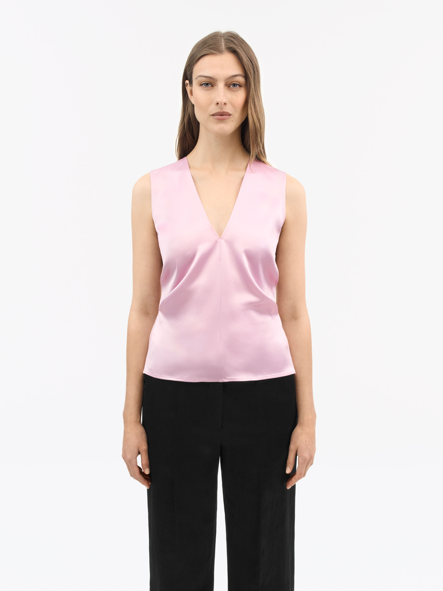 Aamu Draped V-Neck Top