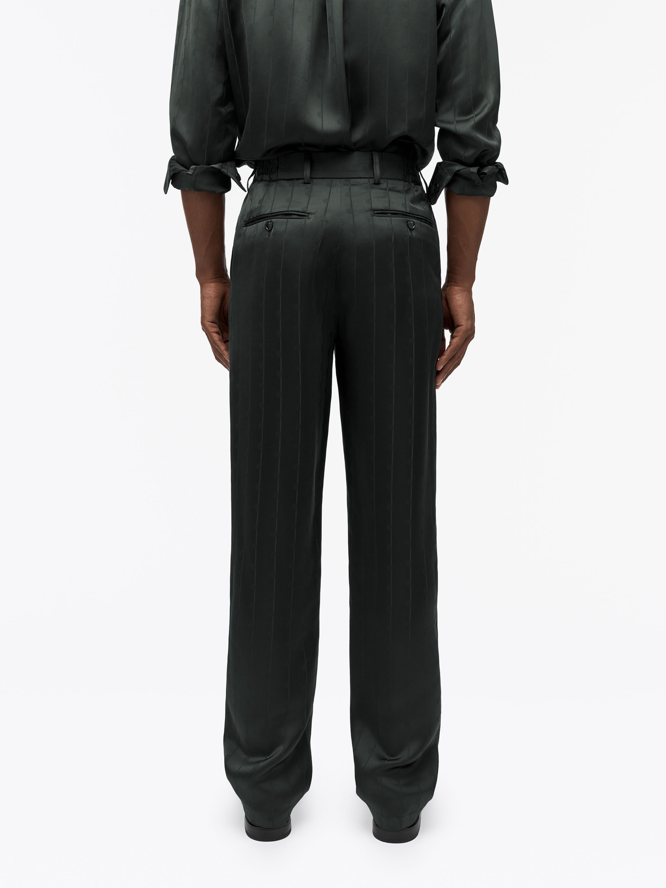 Tony Stripe Jaquard Trousers