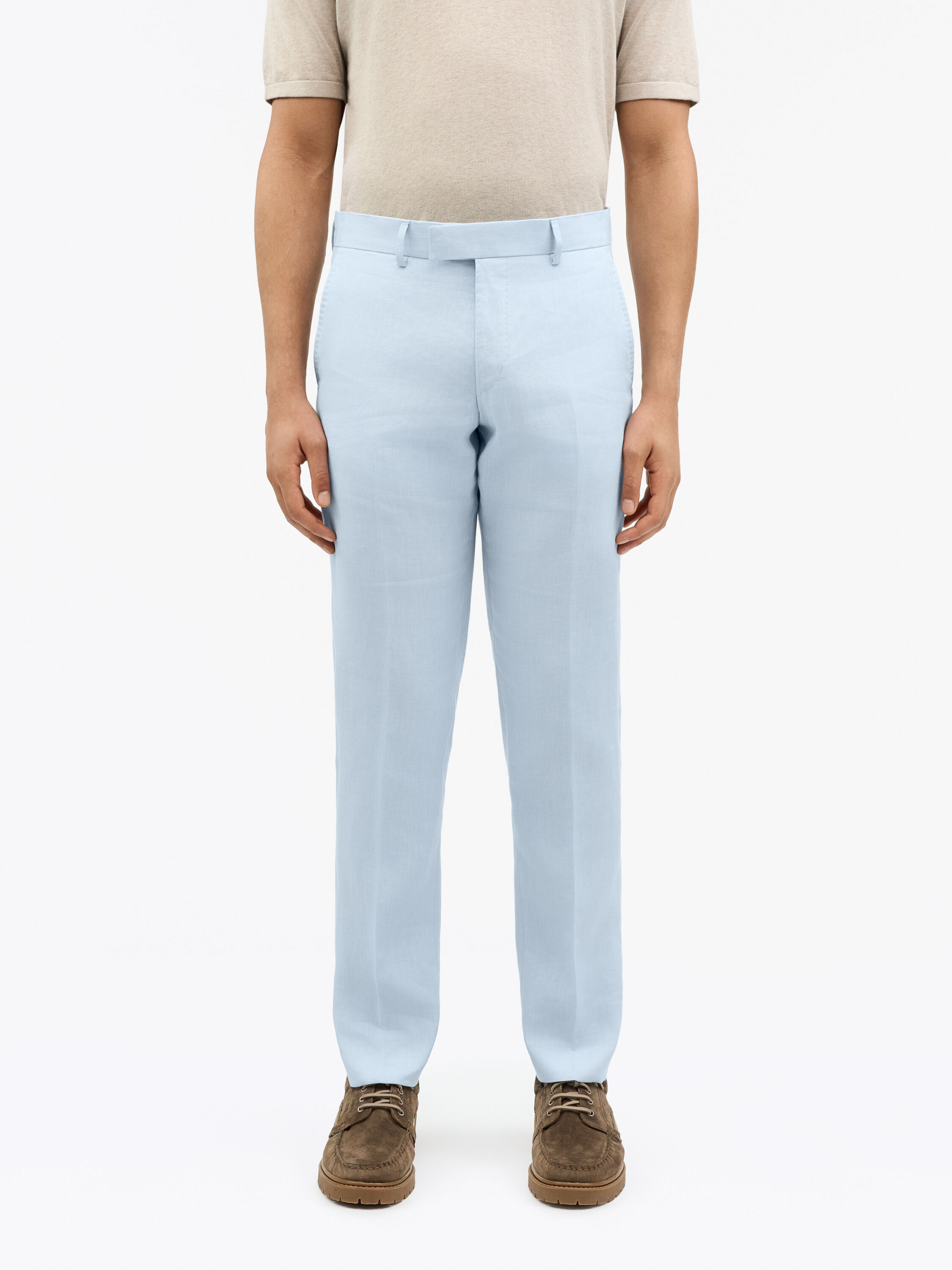 Pantalon Fusel&eacute; en Lin Tense