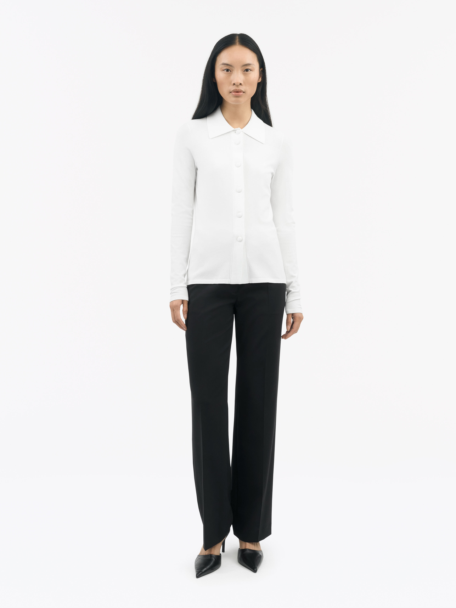 Lillian Slim-Fit Strikskjorte