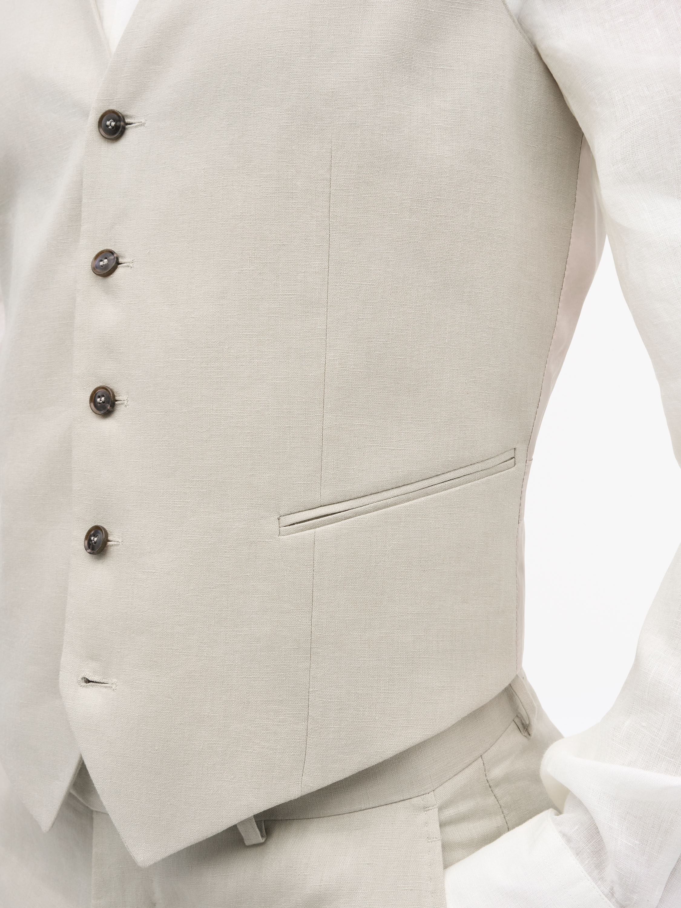 Winston Linen Waistcoat