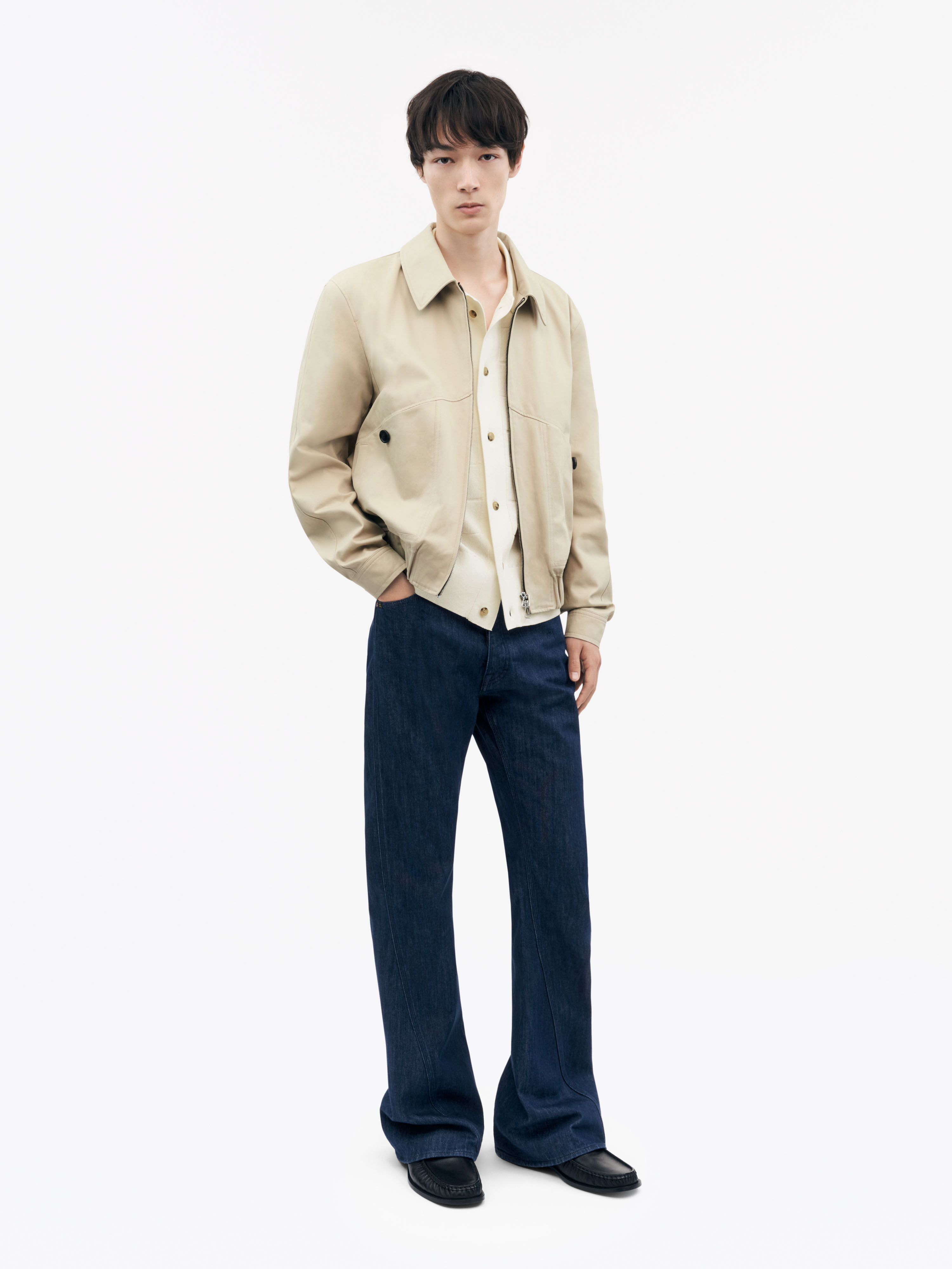 Harrington-style beige Eevert Jacket | Tiger Of Sweden