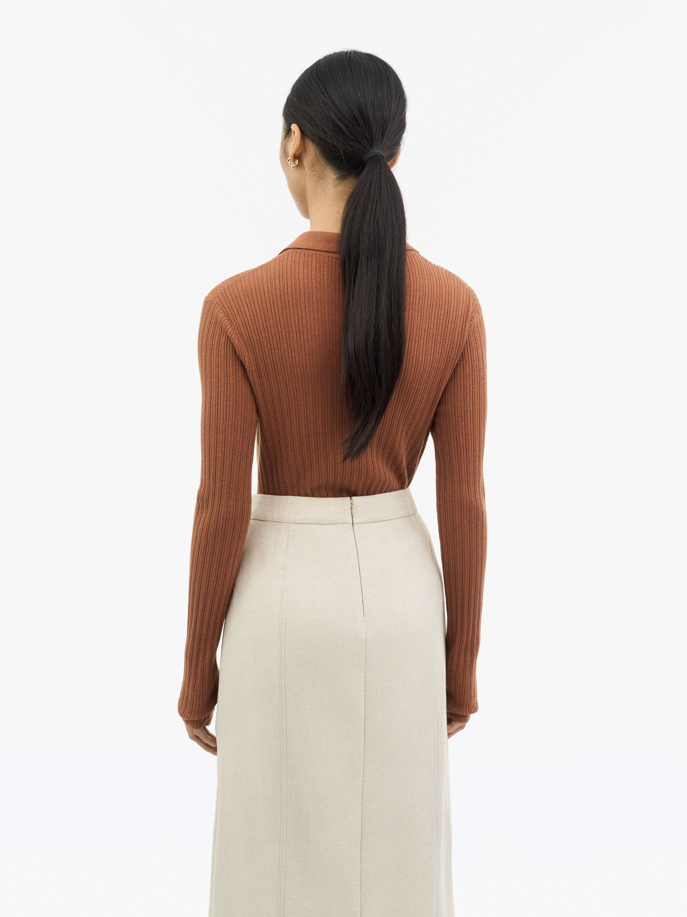 Isla Knitted Ribbed Polo