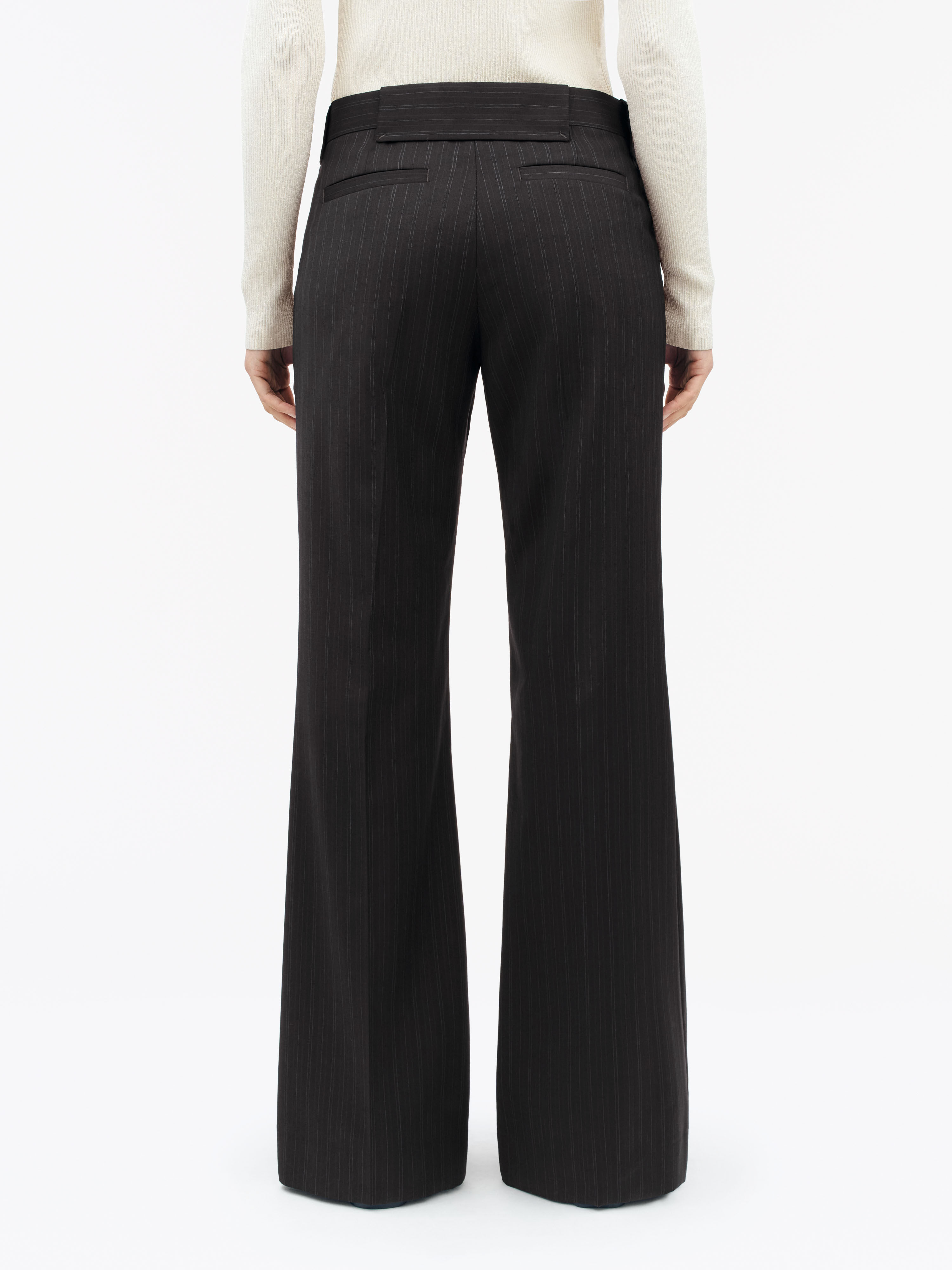 Juli Pinstripe Bootcut Trousers