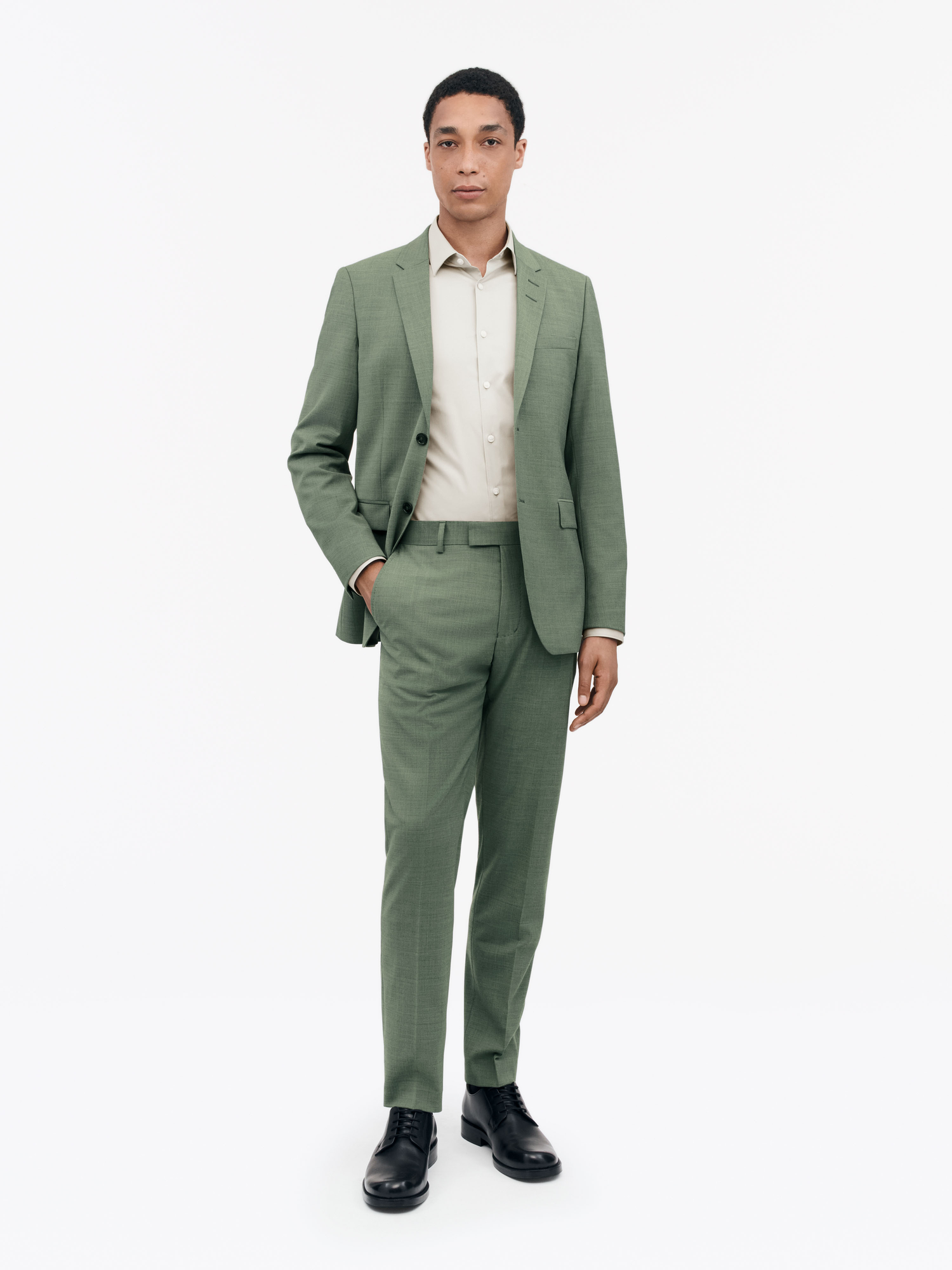 Tenuta Slim Fit Wool Blend Trousers