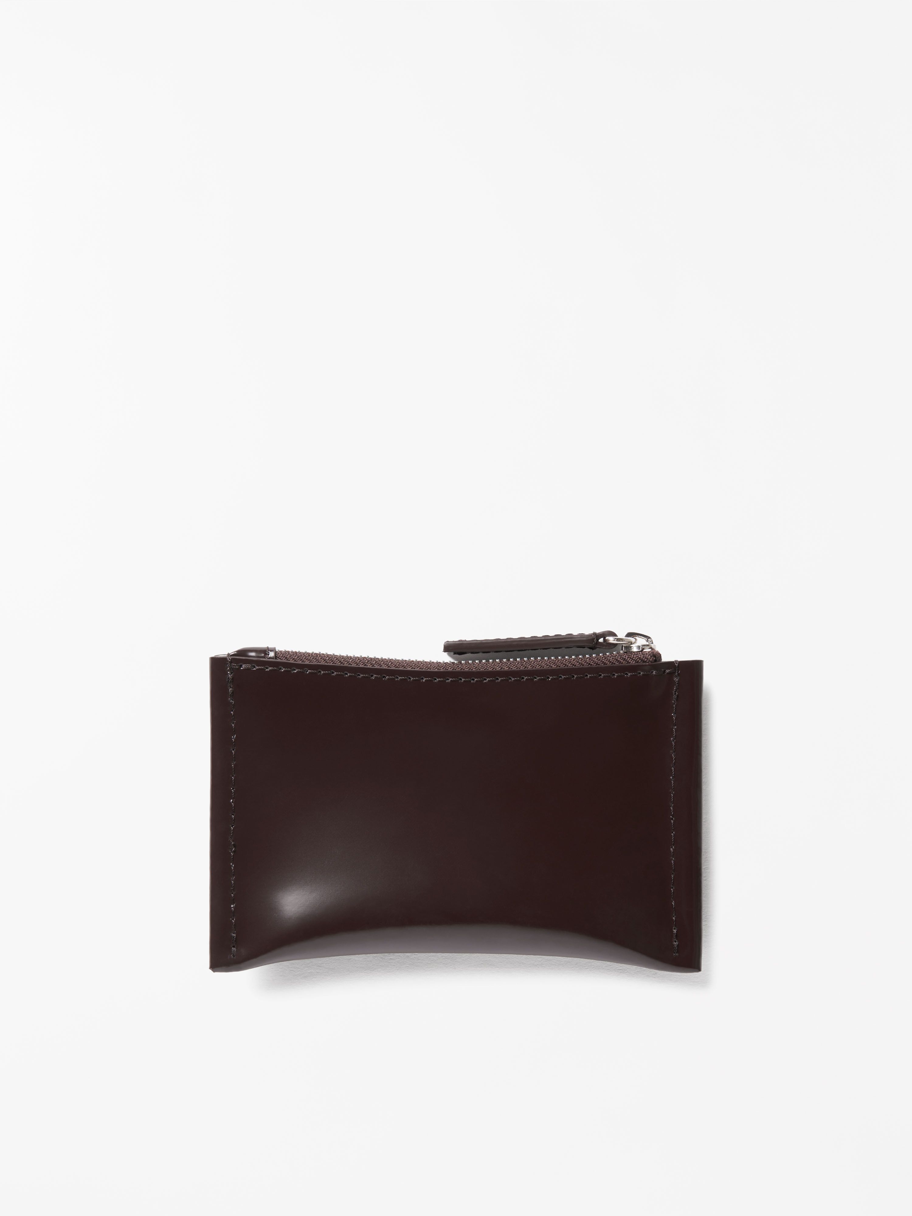 Portefeuille Zipp&eacute; En Cuir Mulad