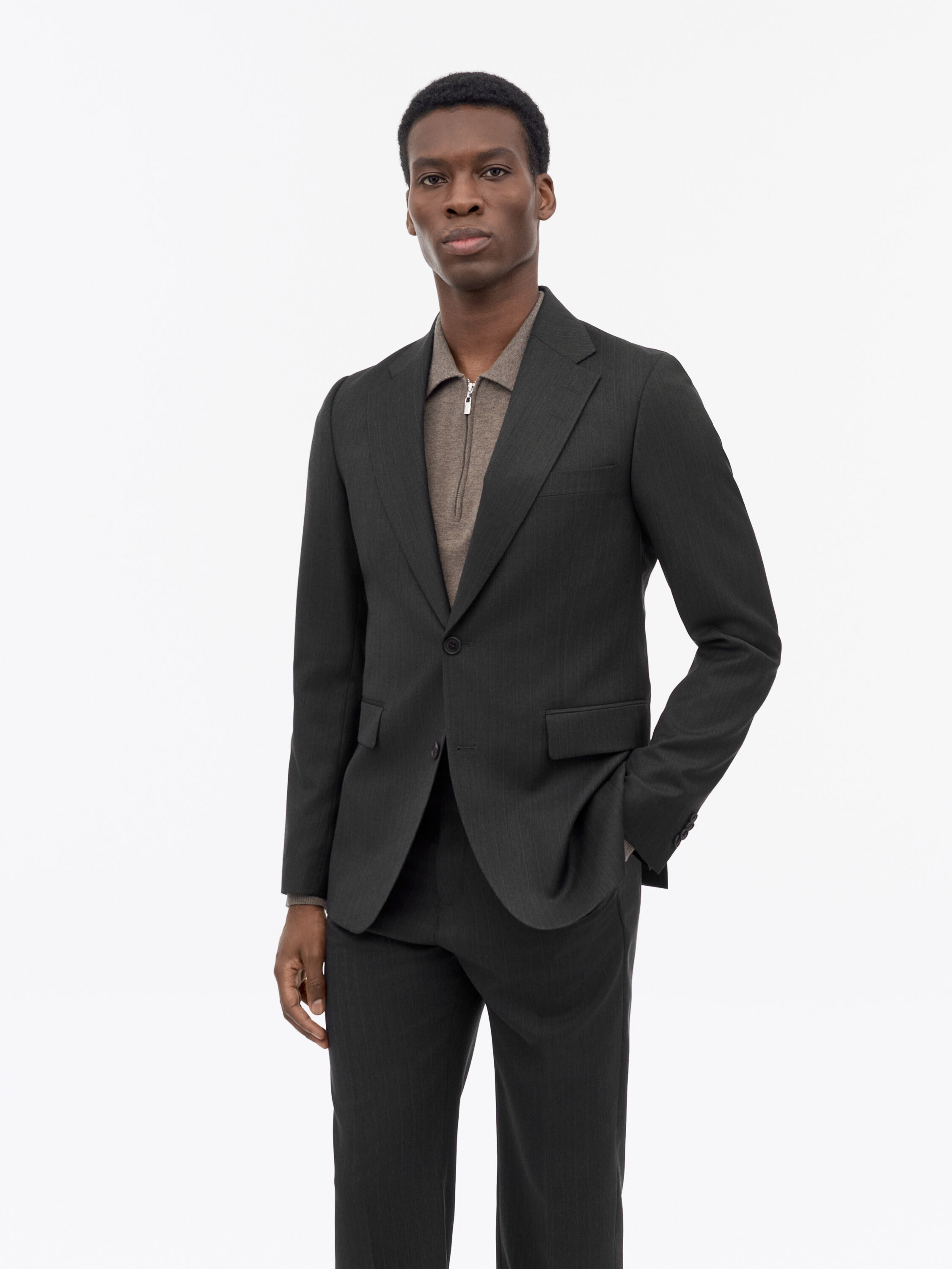Ease Weave Stripe Suit