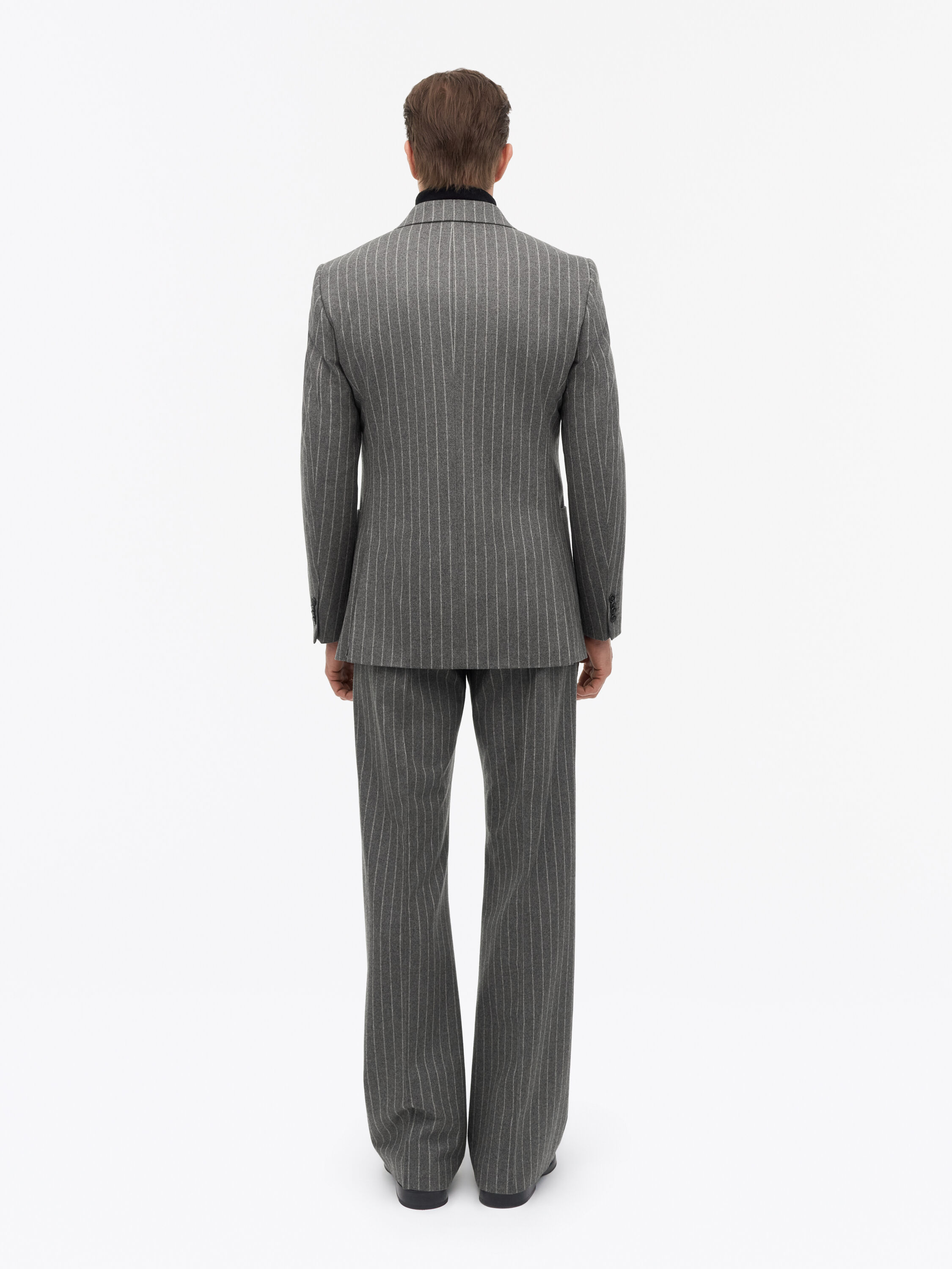 Joachim Grey Striped Wool Suit