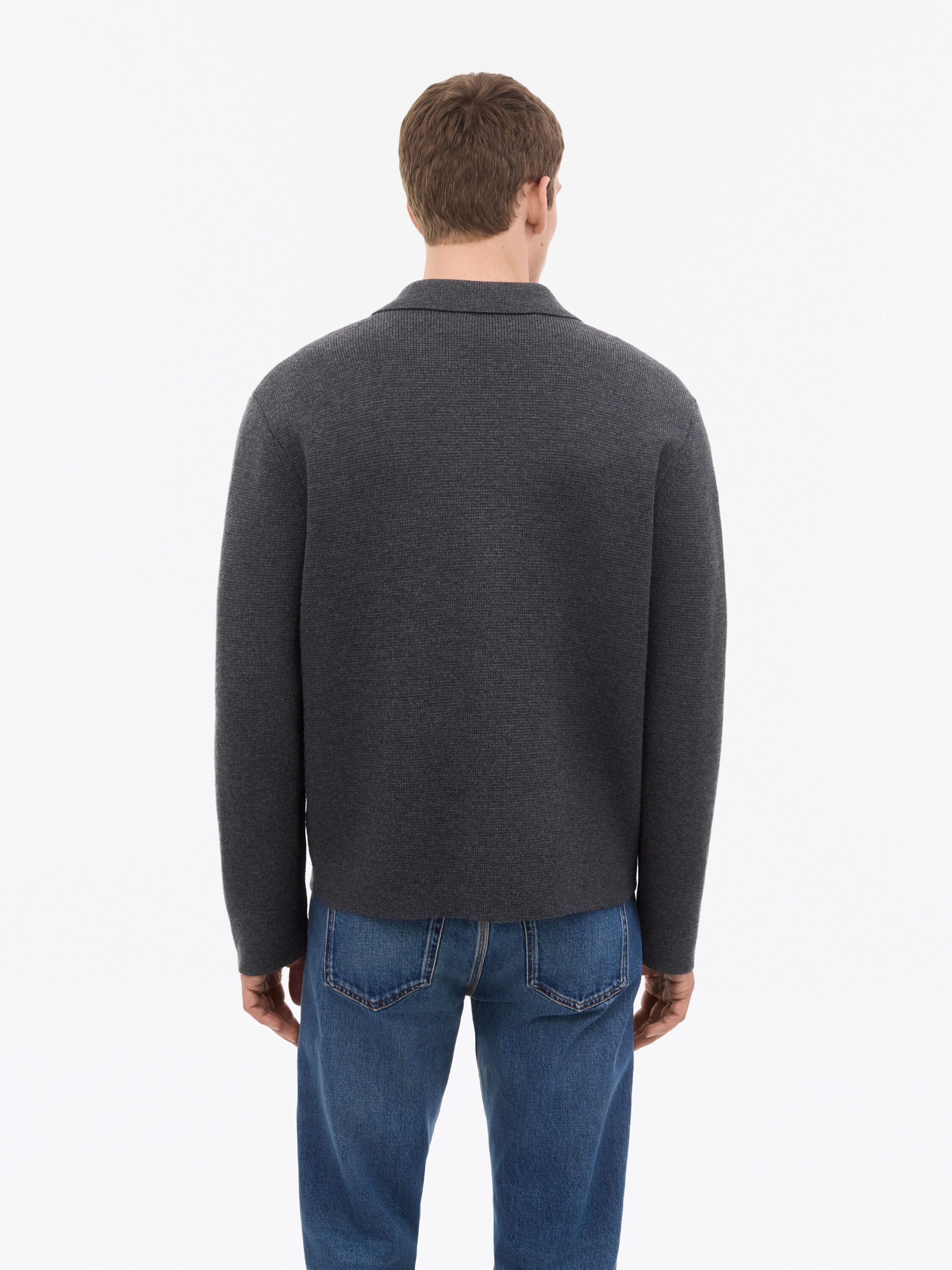 Benedict Zip Wool Cardigan
