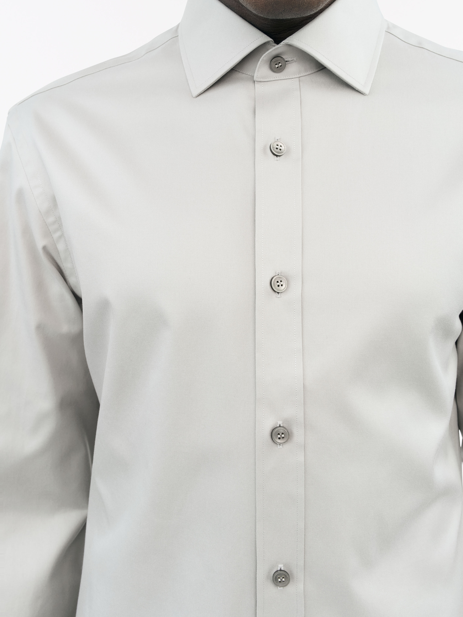 Adley C Slim-Fit Cutaway Cotton Shirt