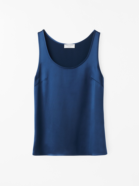 Aleos Drapey Satin Tank Top