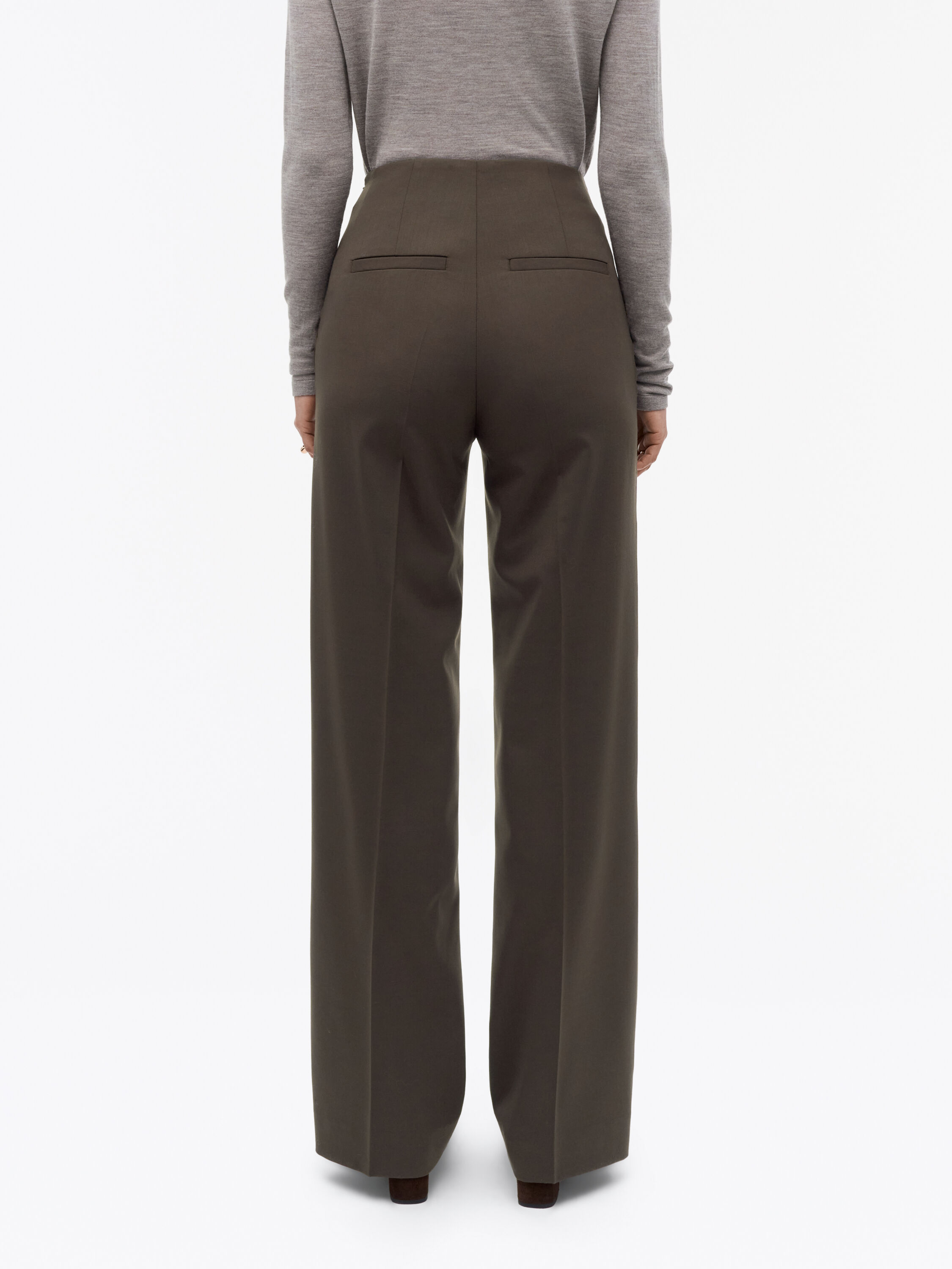 Eliwiraa Brown Wool Suit