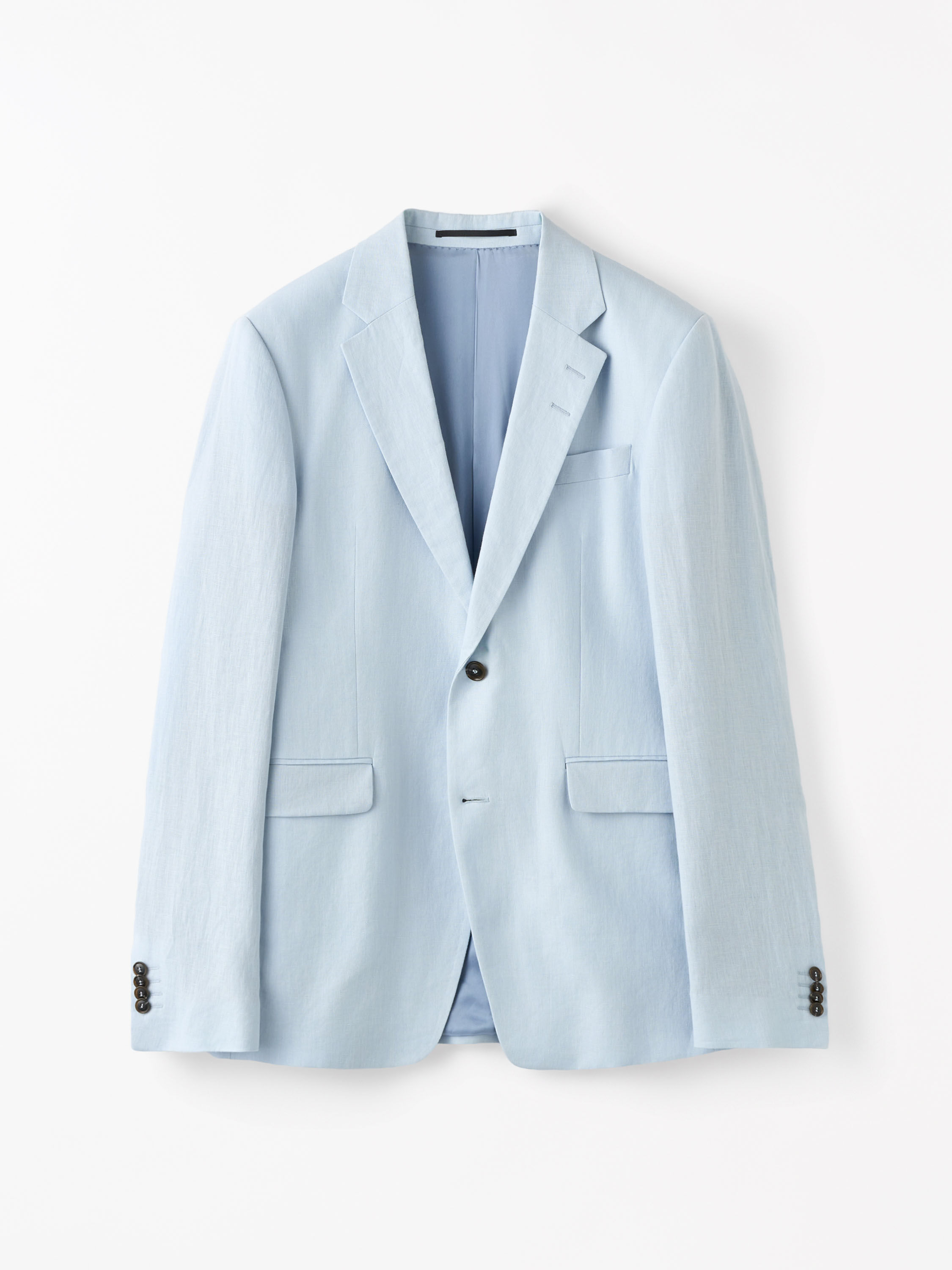 Justin Blue Linen Suit