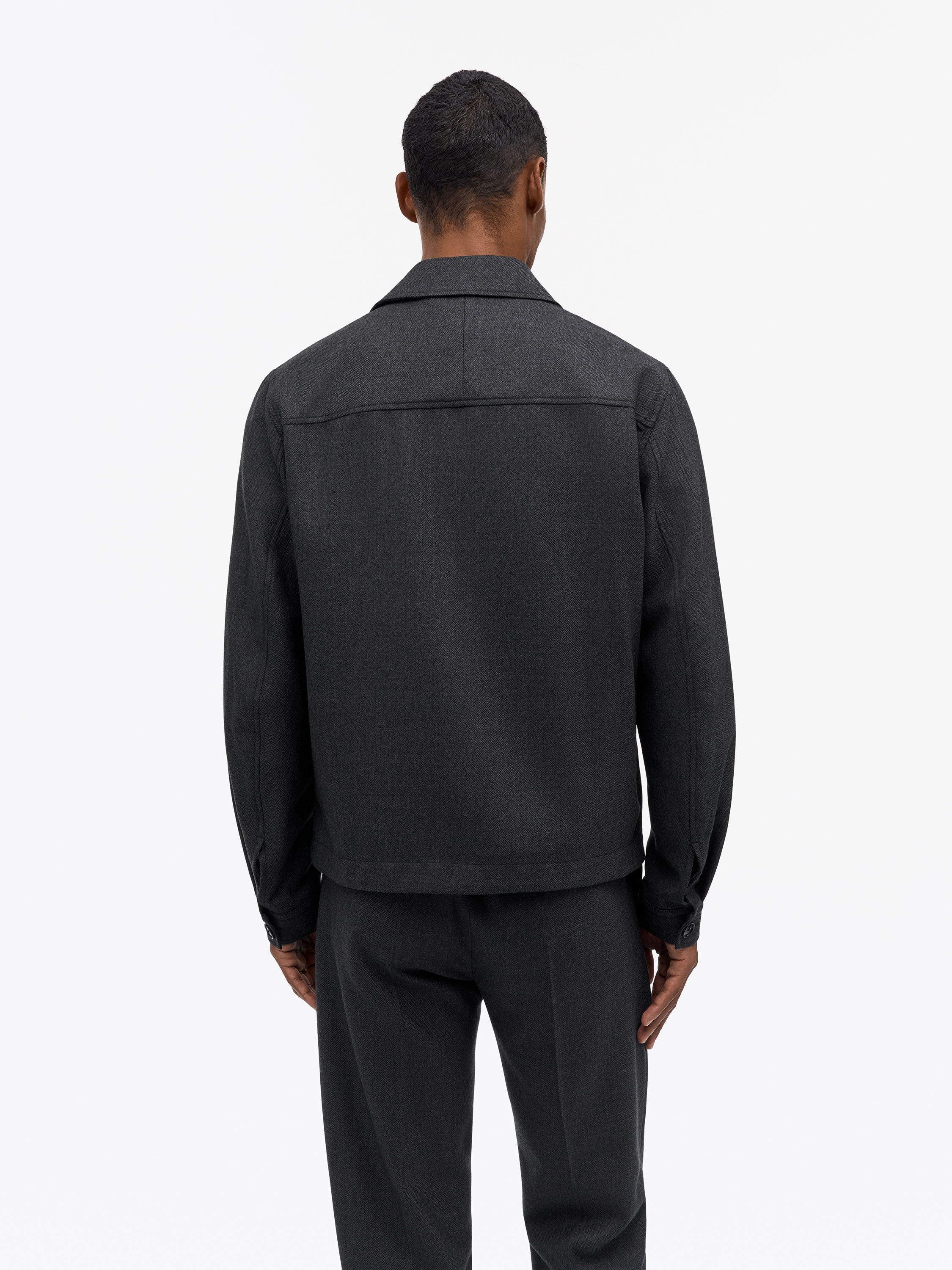 Barnaby Herringbone Shirt Jacket