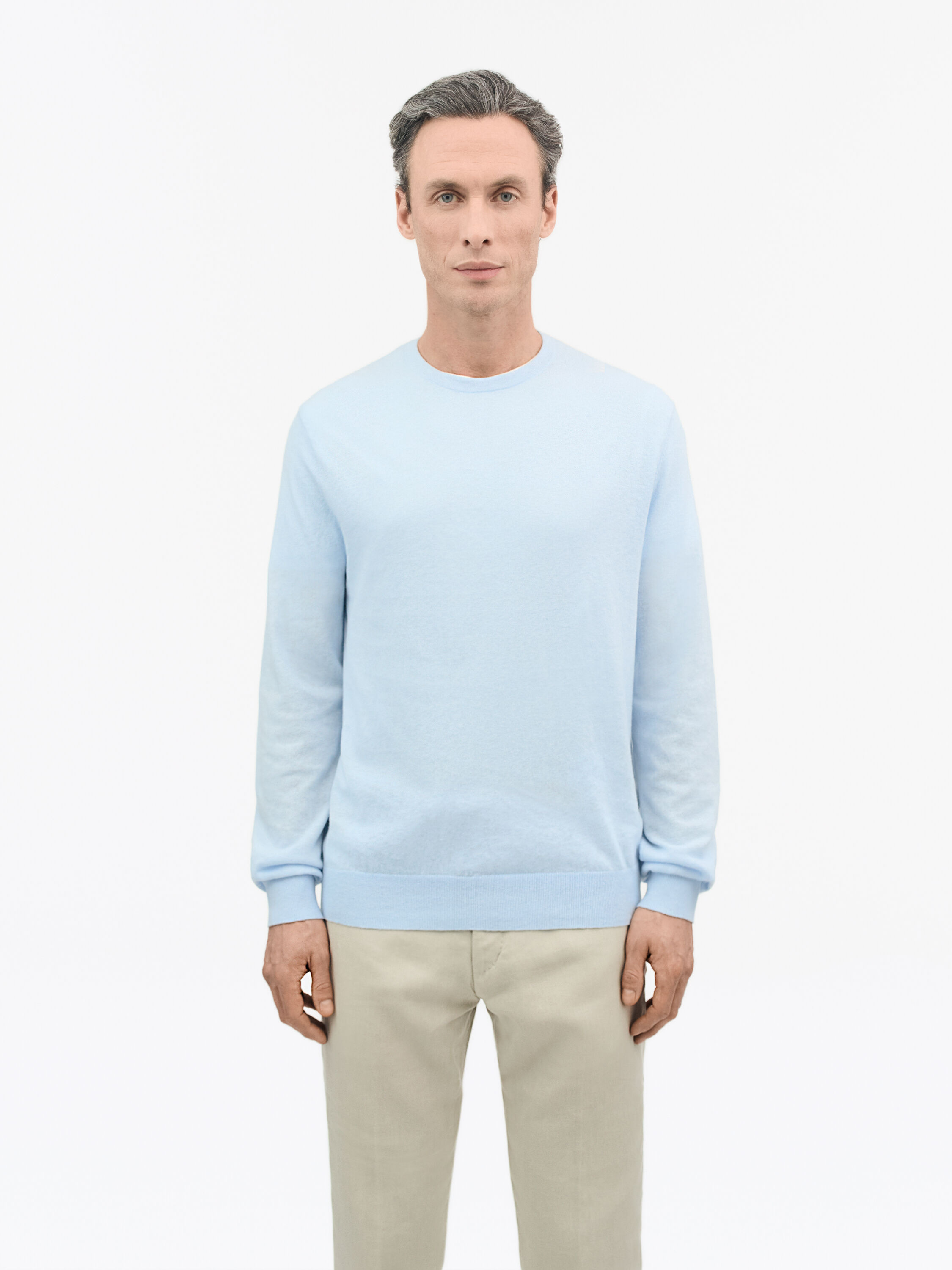 Connor L Linen Blend Sweater