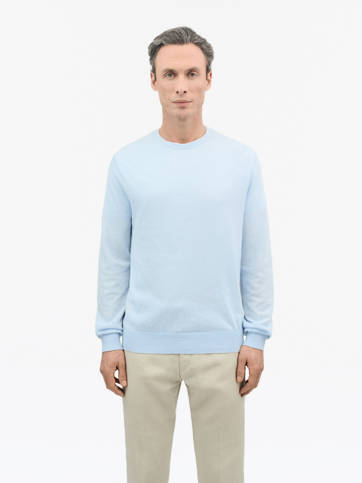 Connor L Linen Blend Sweater